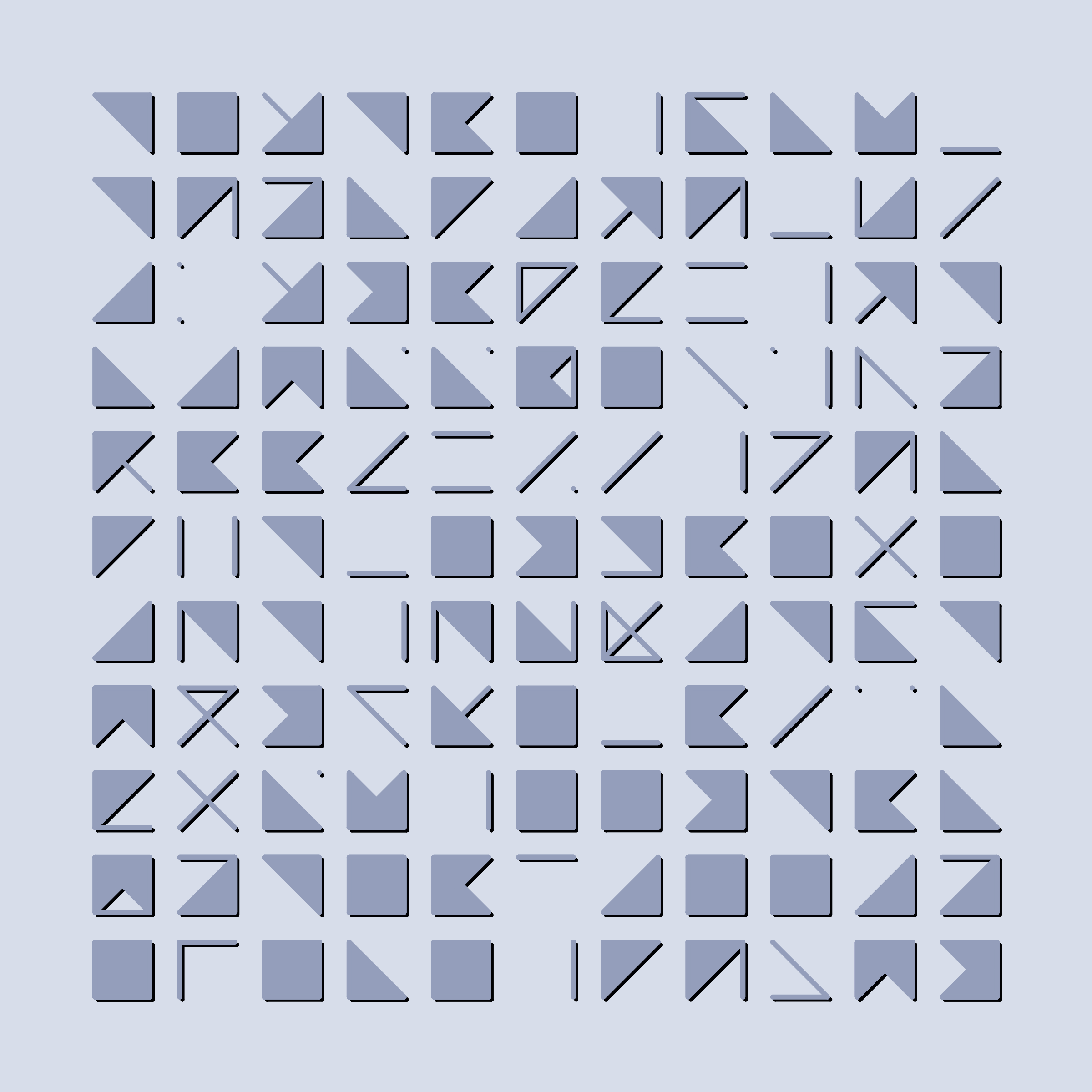 Art Blocks - Art Blocks v2 - Hieroglyphs #302 - NFT # 30000302