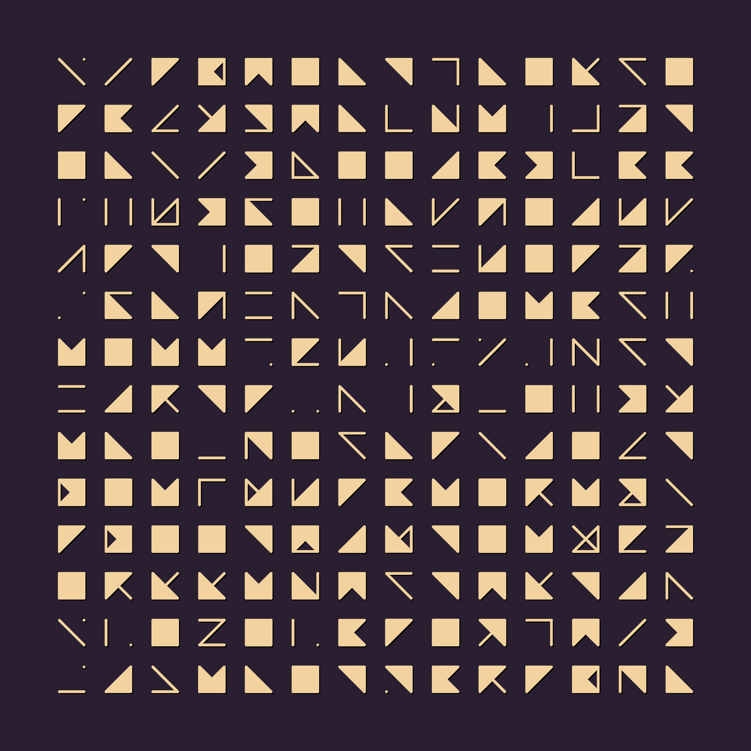 Art Blocks - Art Blocks v2 - Hieroglyphs #349 - NFT # 30000349