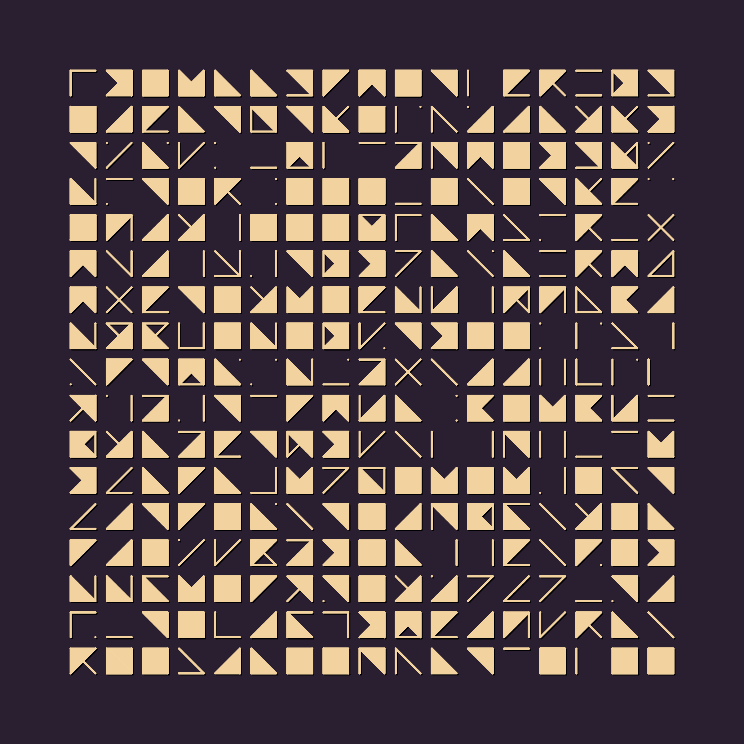 Art Blocks - Art Blocks v2 - Hieroglyphs #354 - NFT # 30000354