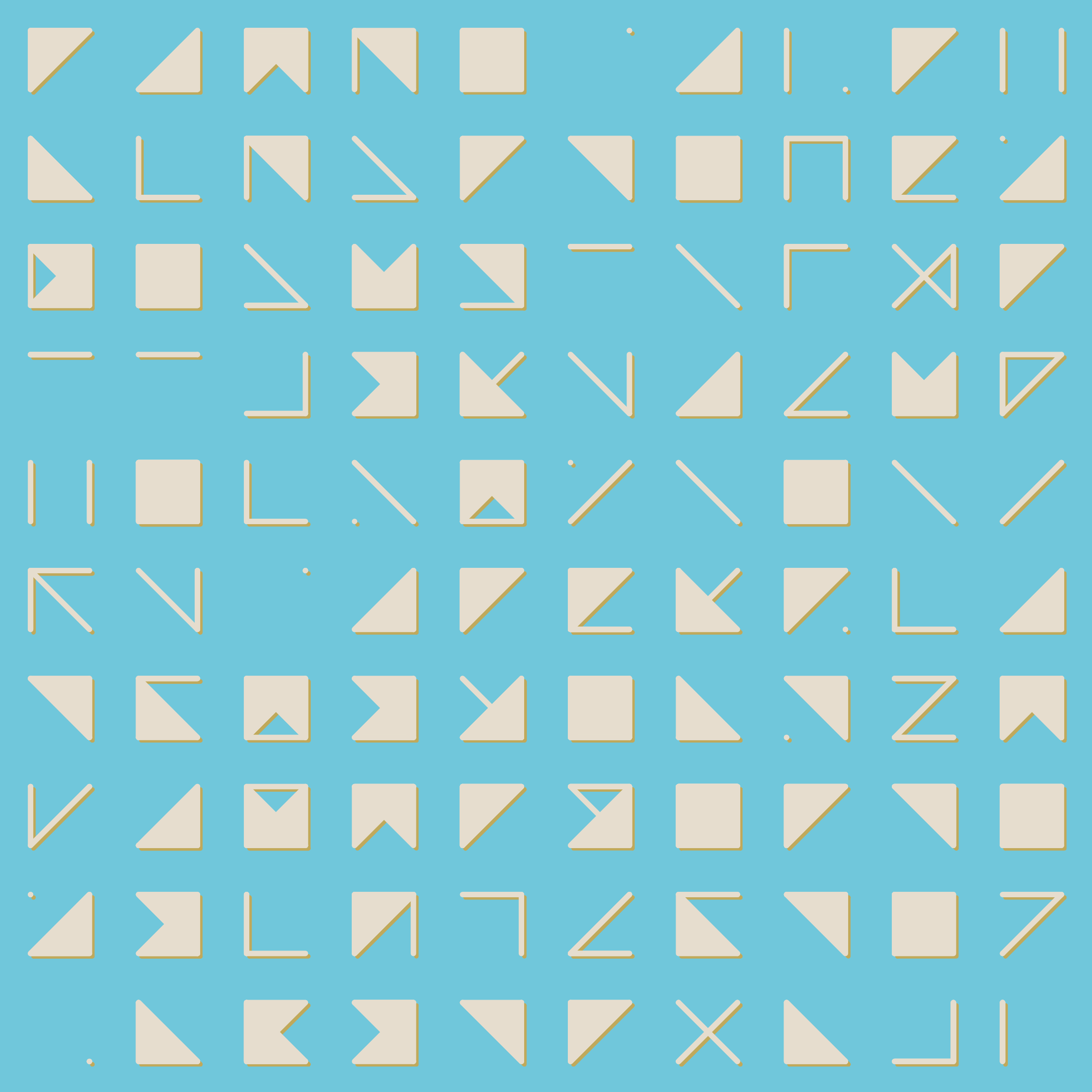 Art Blocks - Art Blocks v2 - Hieroglyphs #381 - NFT # 30000381