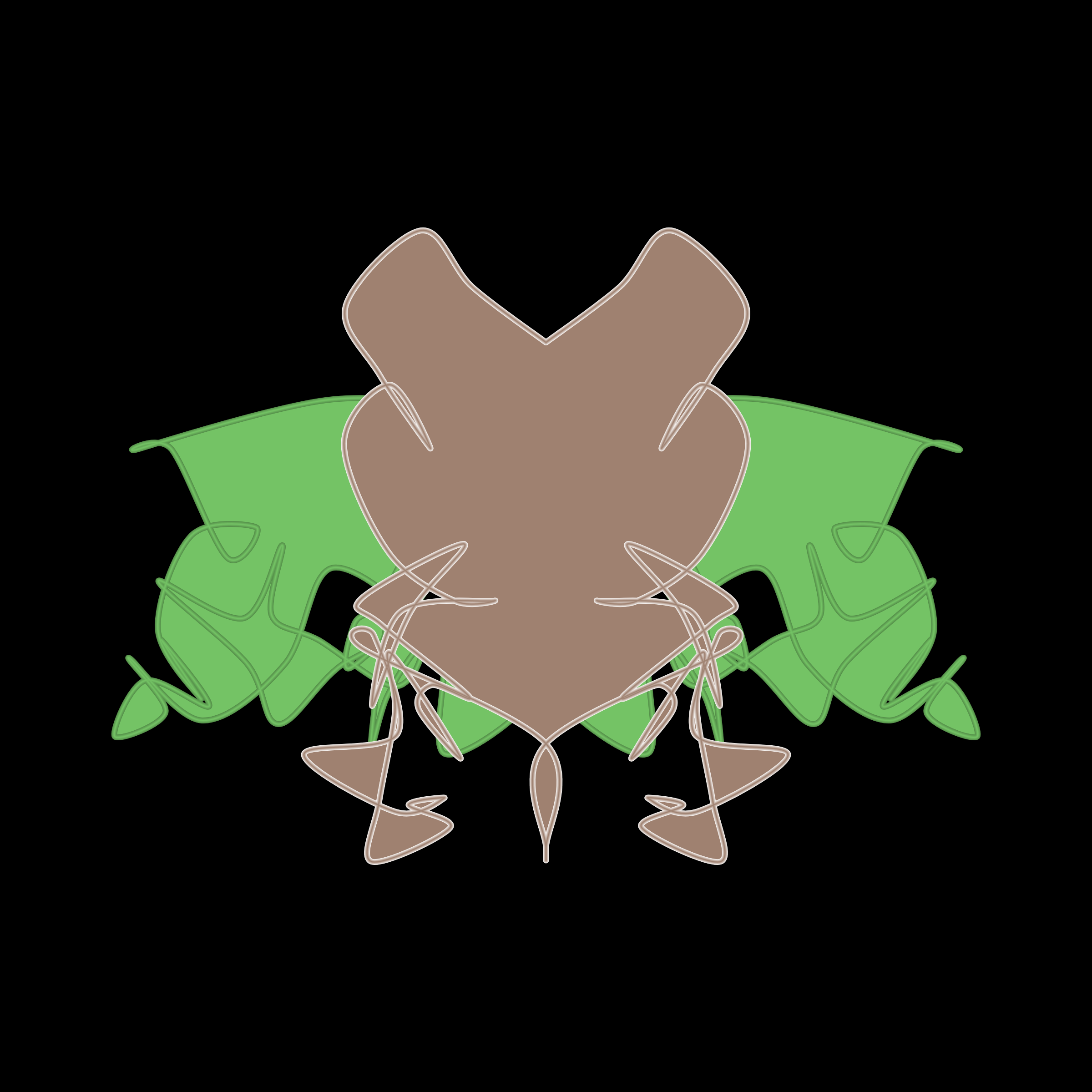 Art Blocks - Art Blocks v2 - Cryptoblots #45 - NFT # 3000045