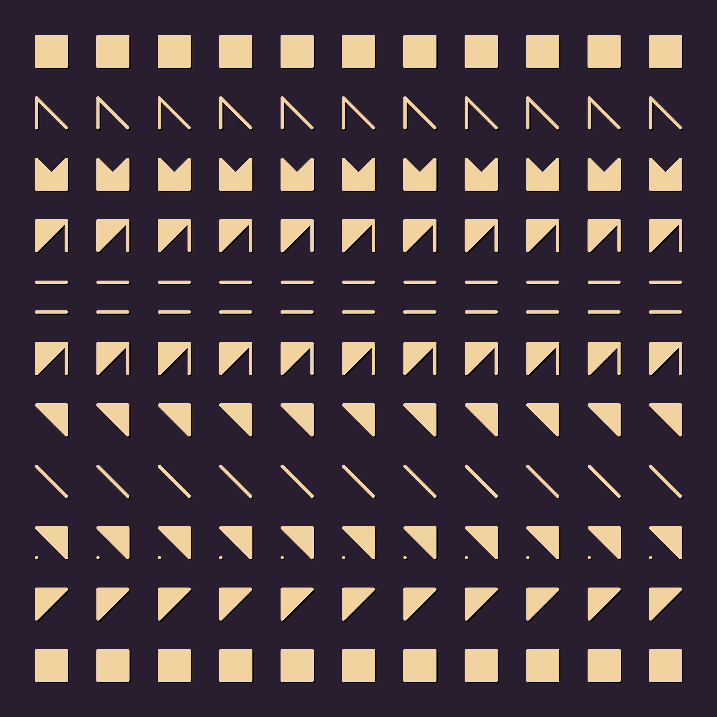 Art Blocks - Art Blocks v2 - Hieroglyphs #489 - NFT # 30000489