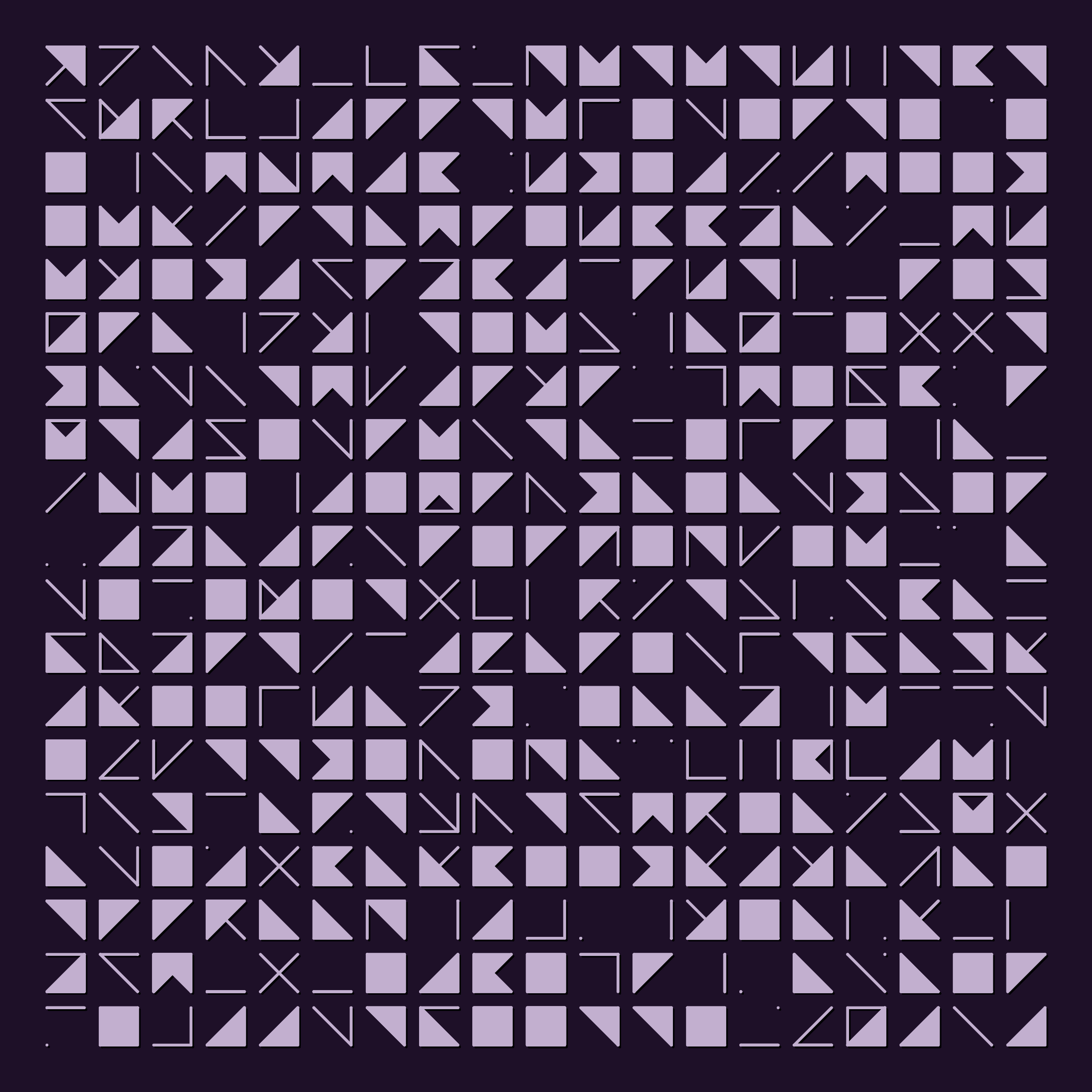 Art Blocks - Art Blocks v2 - Hieroglyphs #607 - NFT # 30000607