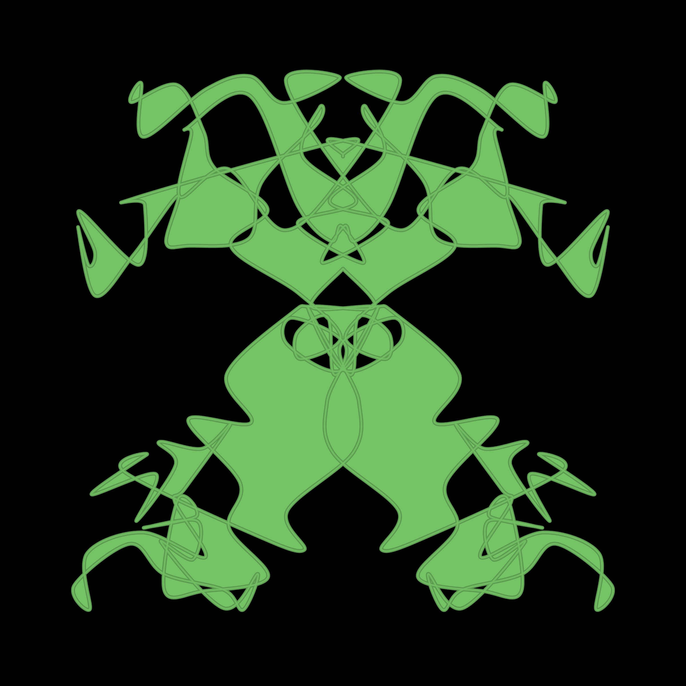 Art Blocks - Art Blocks v2 - Cryptoblots #66 - NFT # 3000066