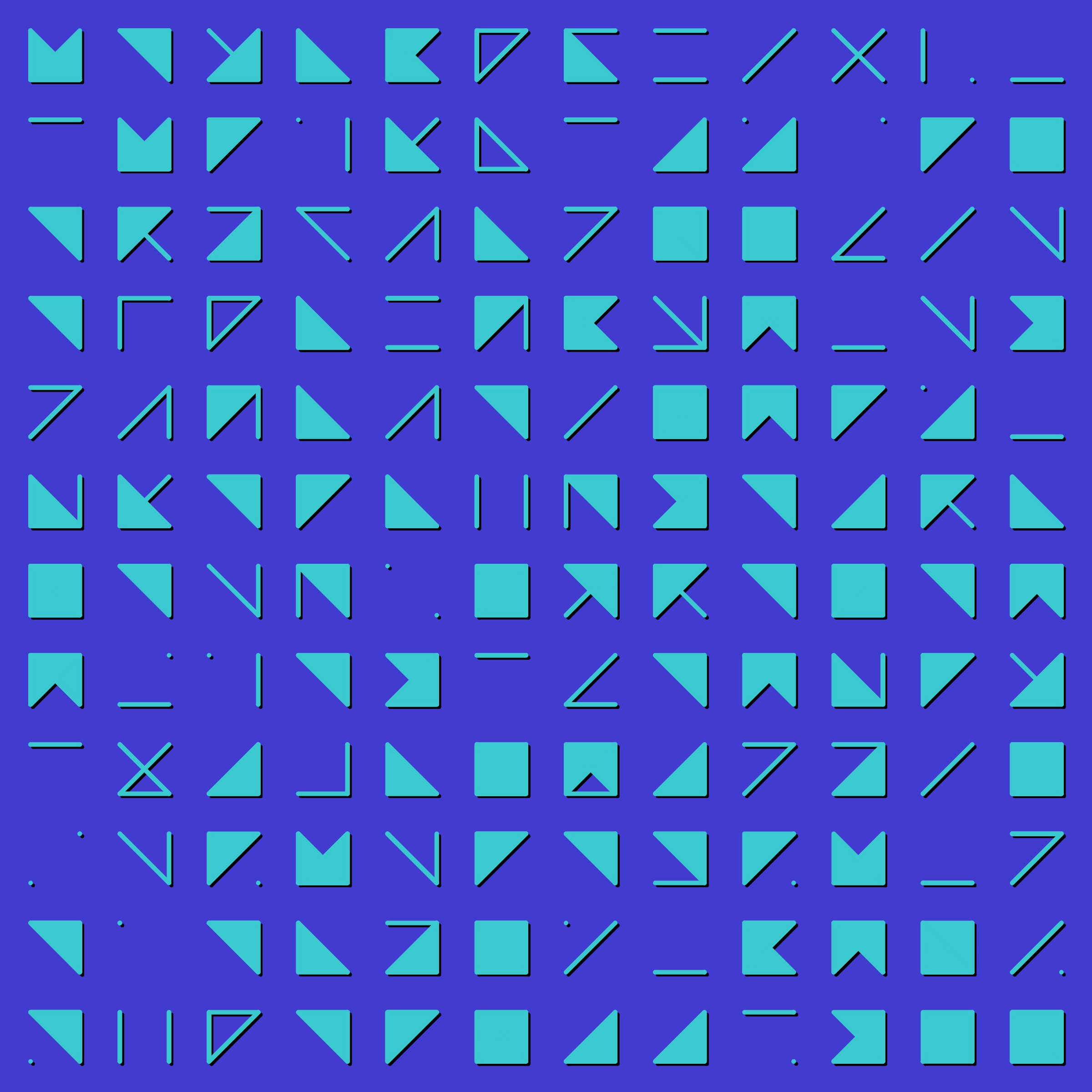 Art Blocks - Art Blocks v2 - Hieroglyphs #684 - NFT # 30000684