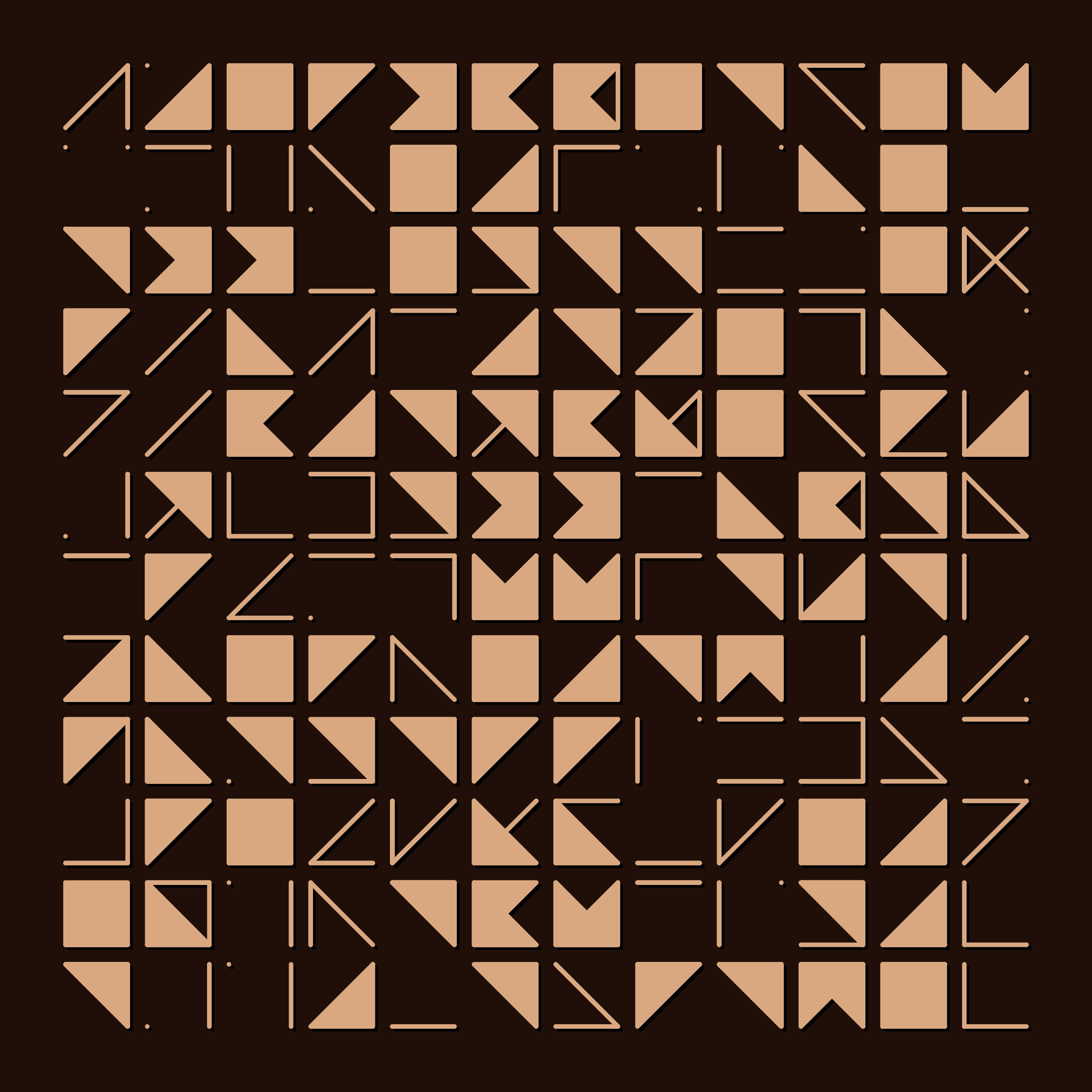 Art Blocks - Art Blocks v2 - Hieroglyphs #715 - NFT # 30000715