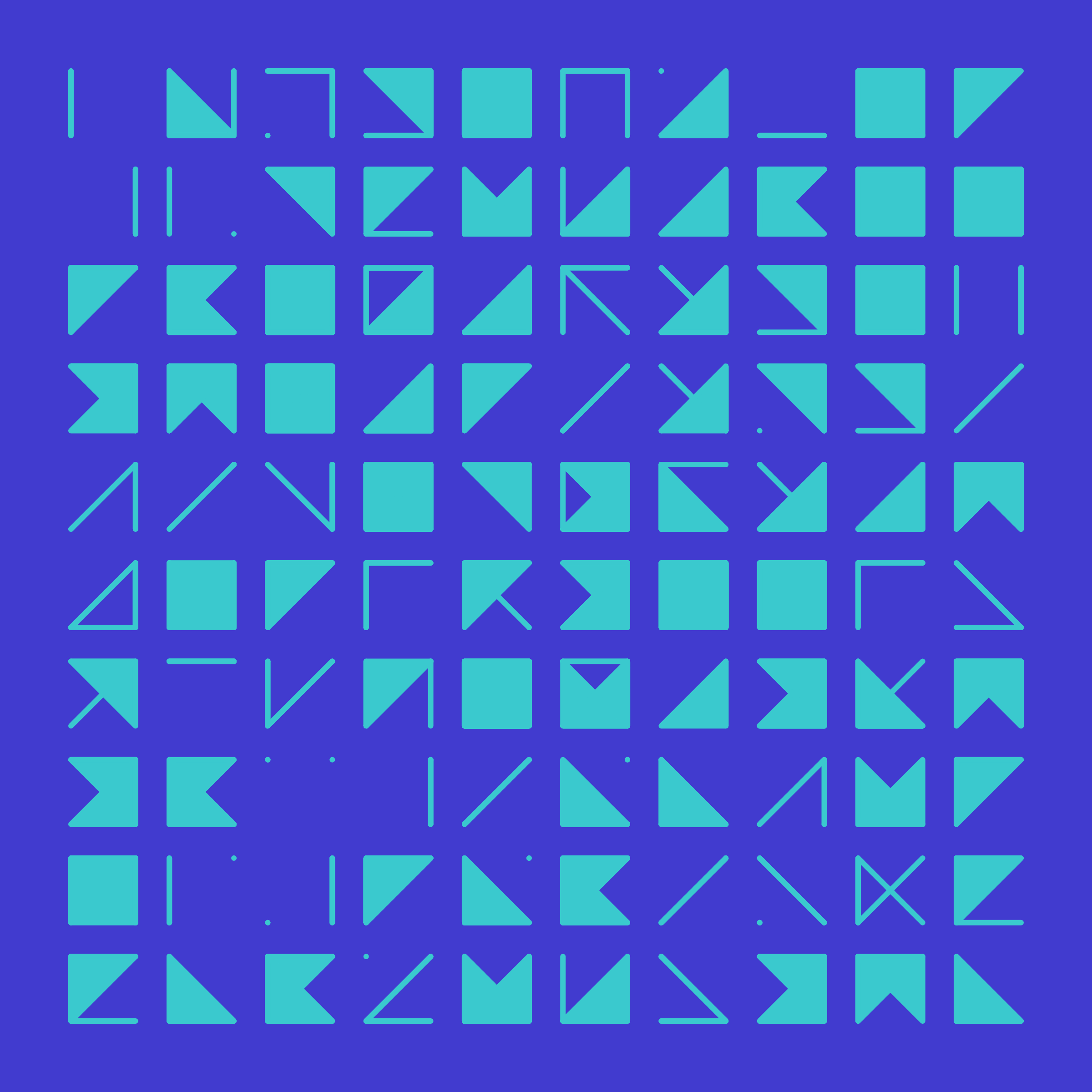 Art Blocks - Art Blocks v2 - Hieroglyphs #733 - NFT # 30000733