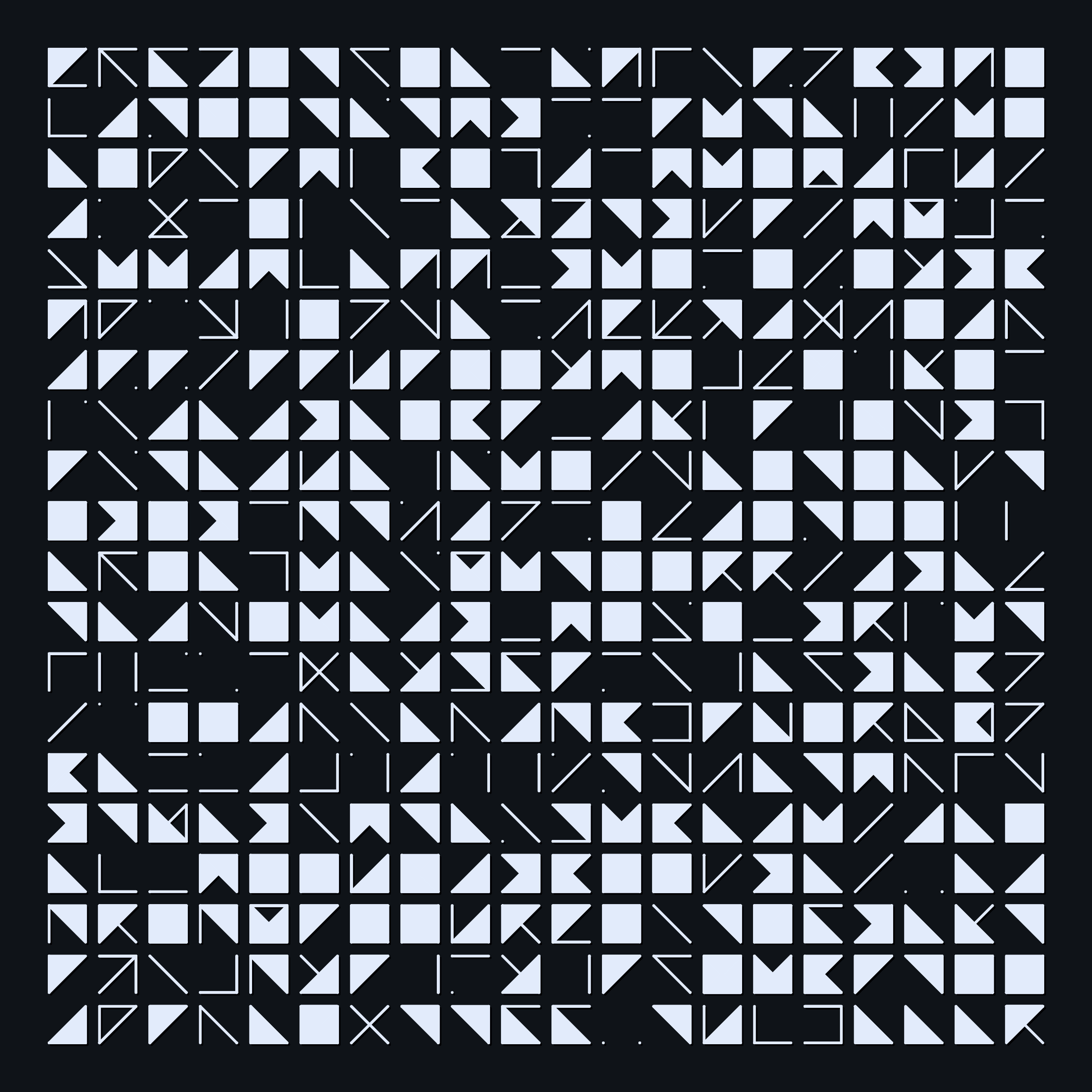 Art Blocks - Art Blocks v2 - Hieroglyphs #888 - NFT # 30000888