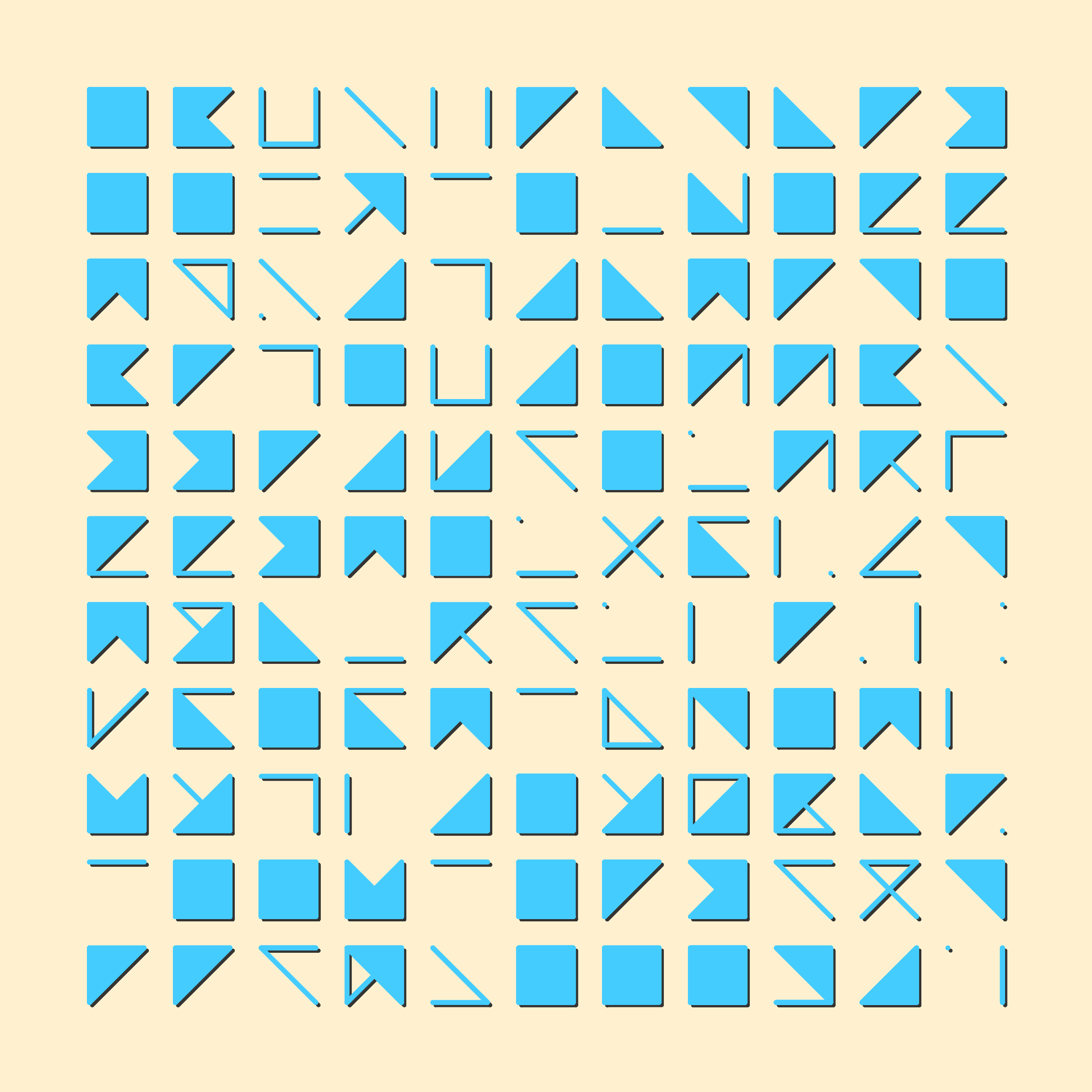 Art Blocks - Art Blocks v2 - Hieroglyphs #929 - NFT # 30000929