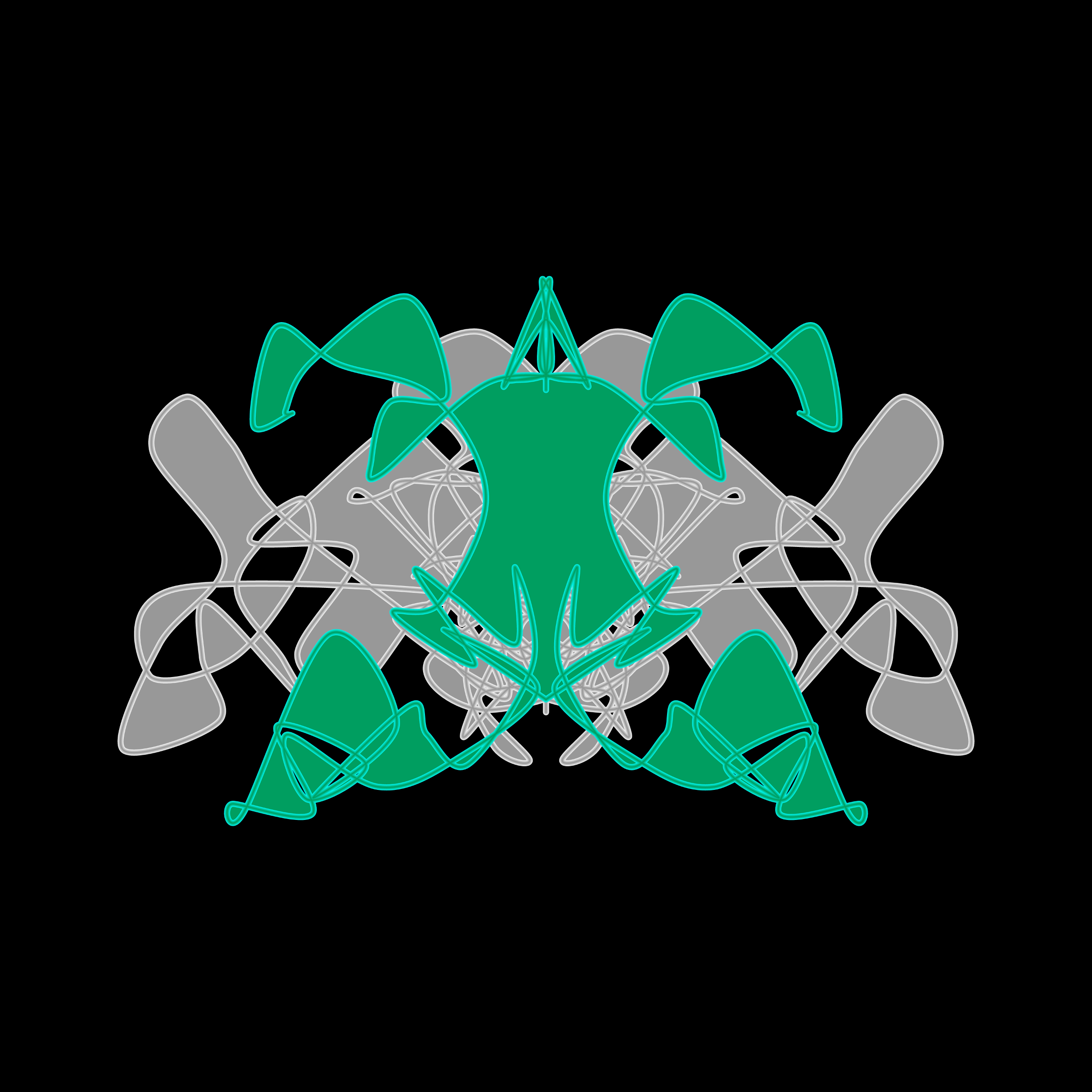 Art Blocks - Art Blocks v2 - Cryptoblots #121 - NFT # 3000121