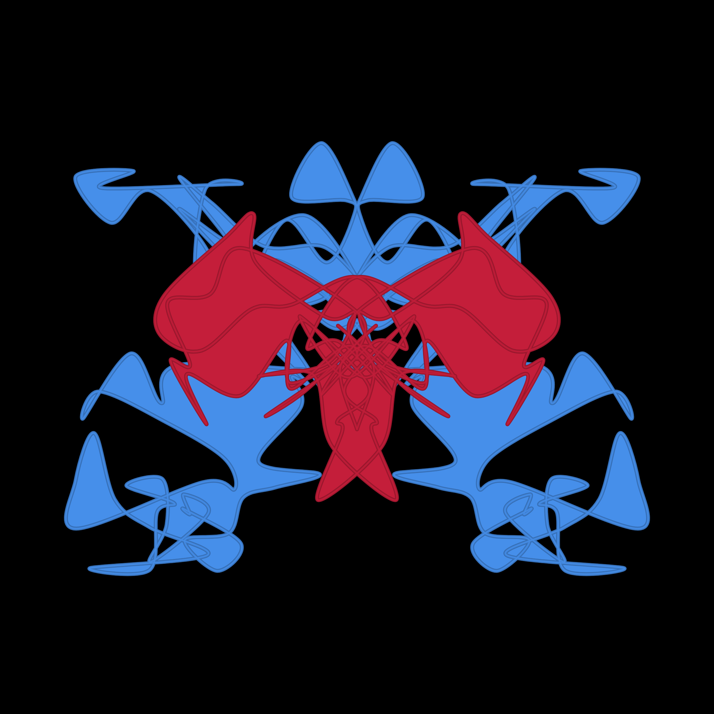 Art Blocks - Art Blocks v2 - Cryptoblots #124 - NFT # 3000124