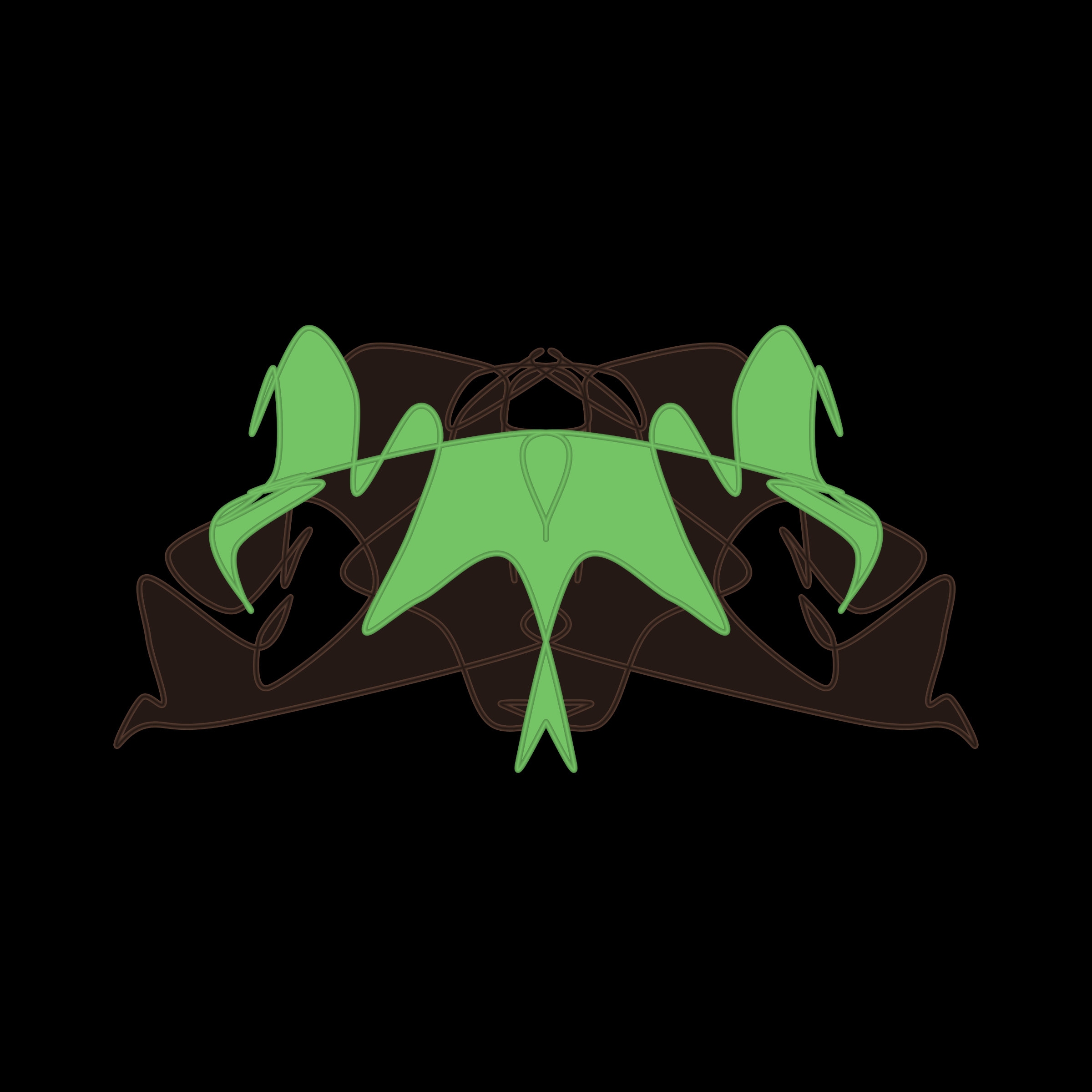 Art Blocks - Art Blocks v2 - Cryptoblots #155 - NFT # 3000155