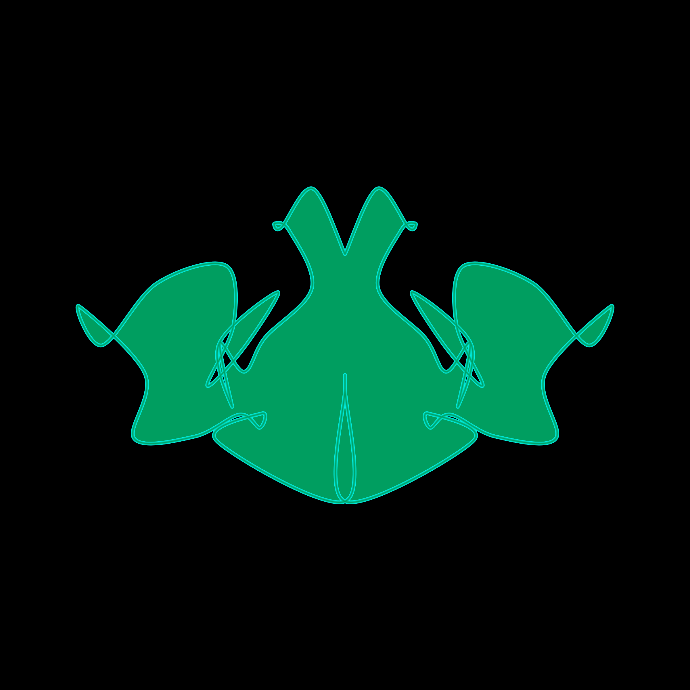 Art Blocks - Art Blocks v2 - Cryptoblots #156 - NFT # 3000156