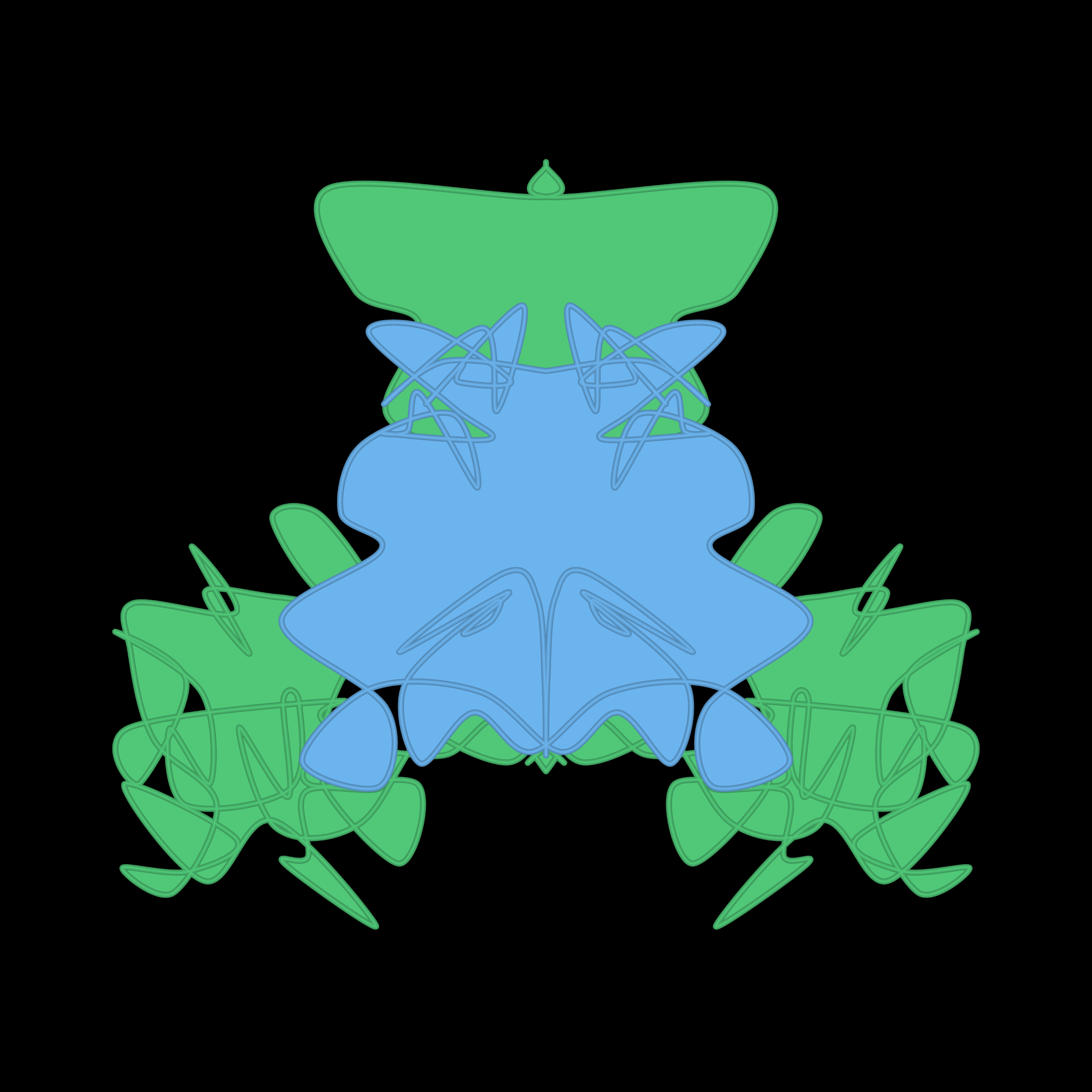 Art Blocks - Art Blocks v2 - Cryptoblots #157 - NFT # 3000157