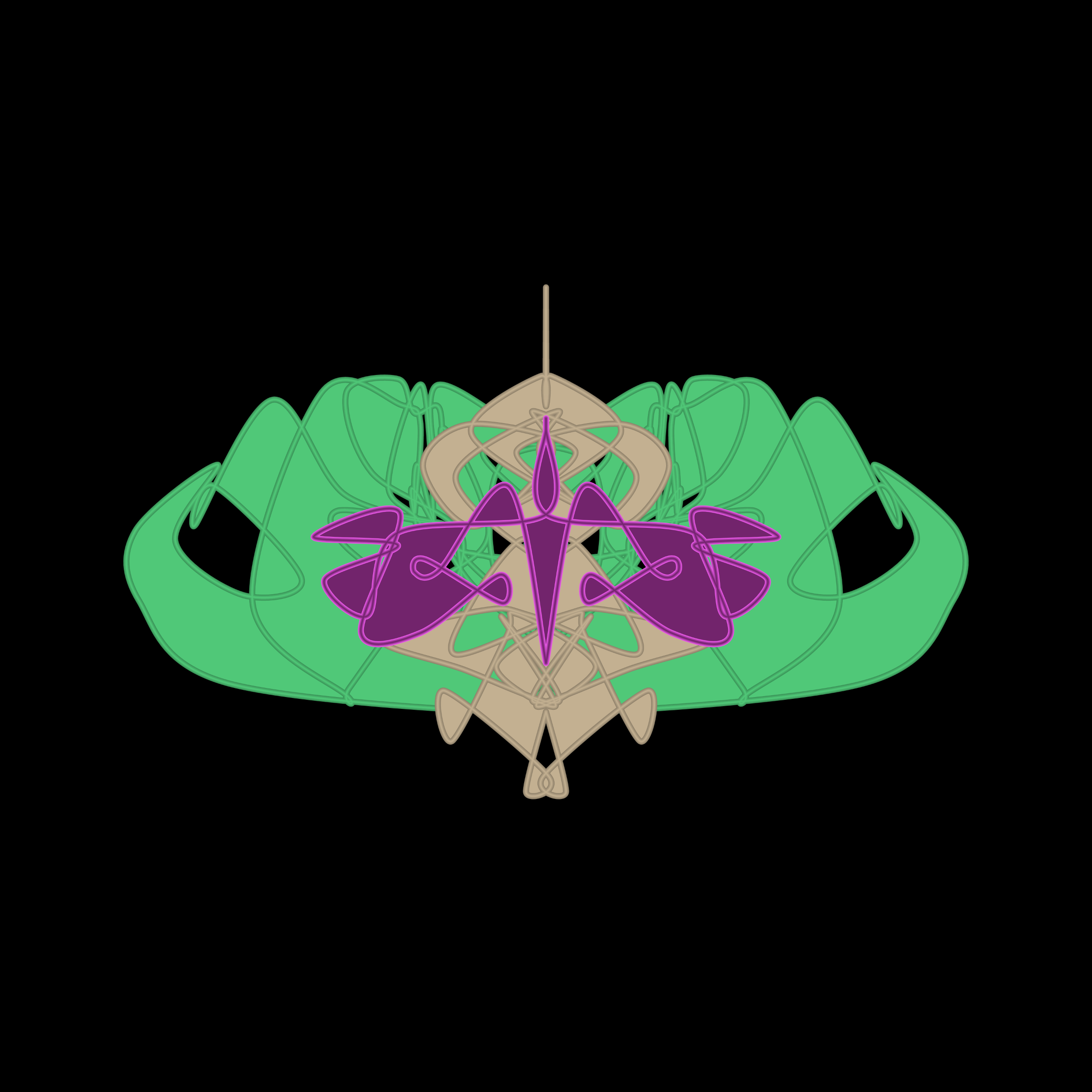 Art Blocks - Art Blocks v2 - Cryptoblots #161 - NFT # 3000161