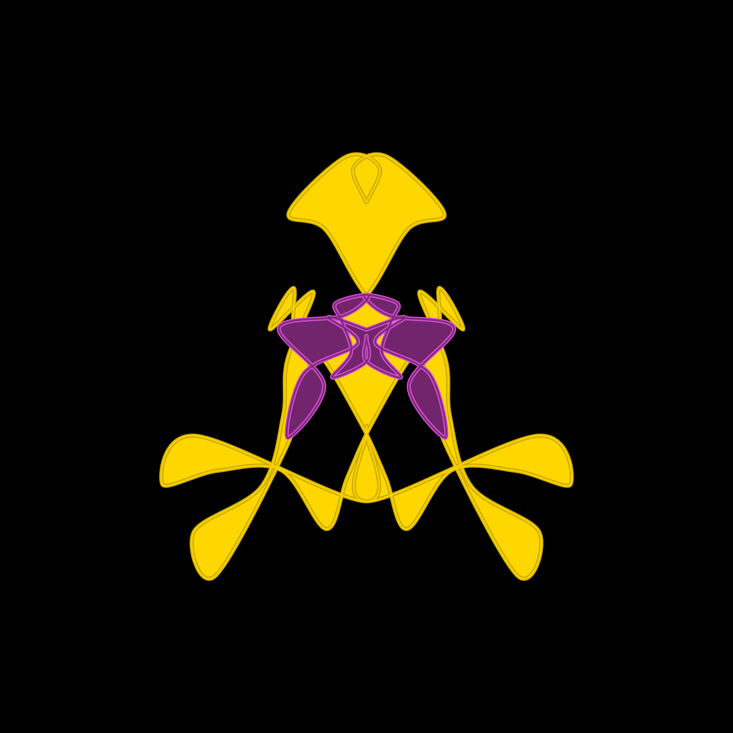 Art Blocks - Art Blocks v2 - Cryptoblots #163 - NFT # 3000163