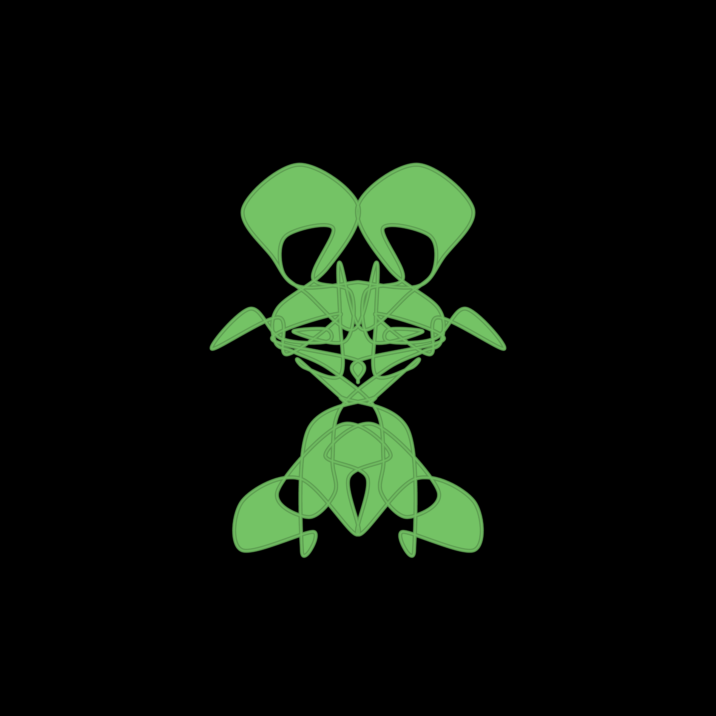 Art Blocks - Art Blocks v2 - Cryptoblots #221 - NFT # 3000221