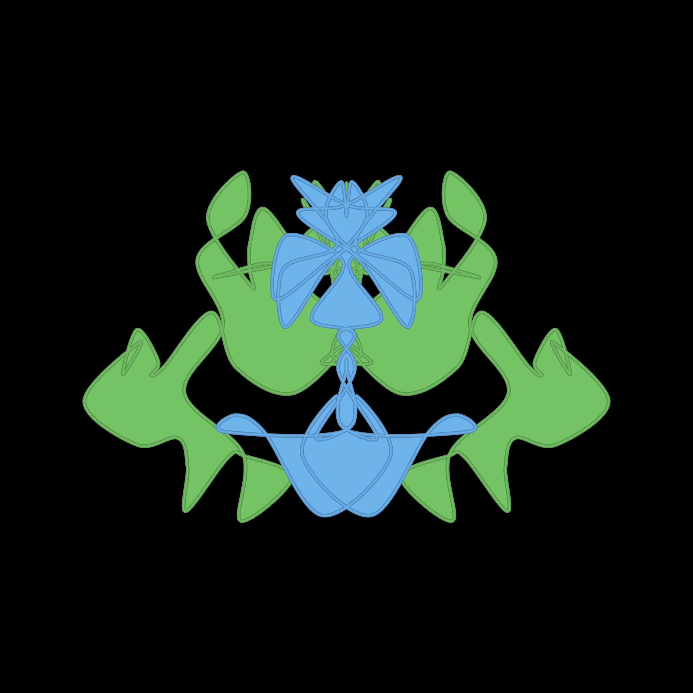 Art Blocks - Art Blocks v2 - Cryptoblots #224 - NFT # 3000224