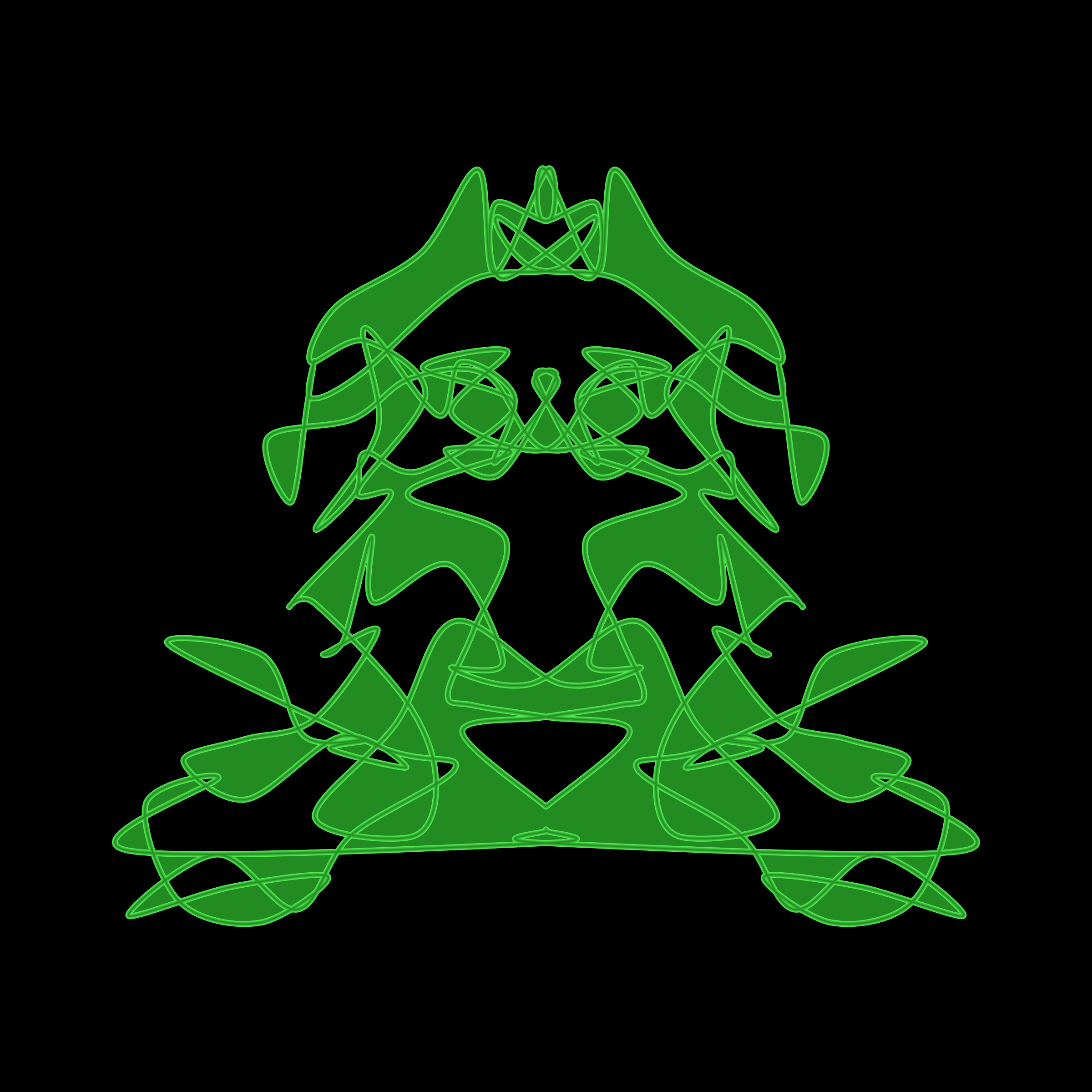 Art Blocks - Art Blocks v2 - Cryptoblots #262 - NFT # 3000262