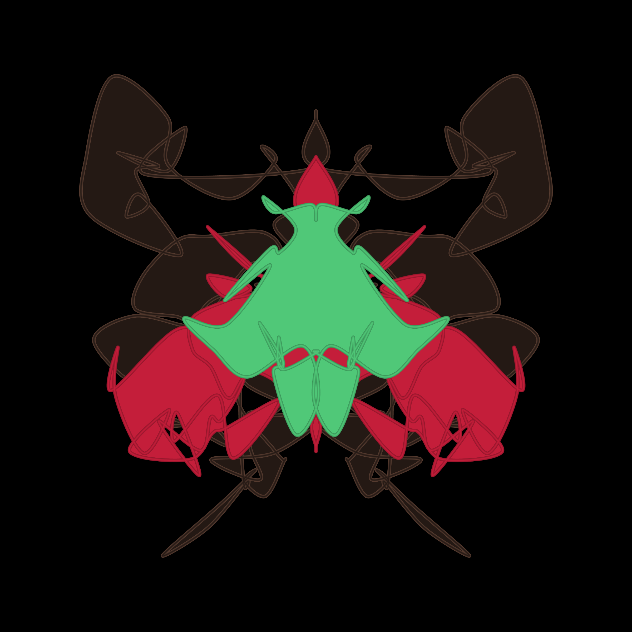 Art Blocks - Art Blocks v2 - Cryptoblots #324 - NFT # 3000324