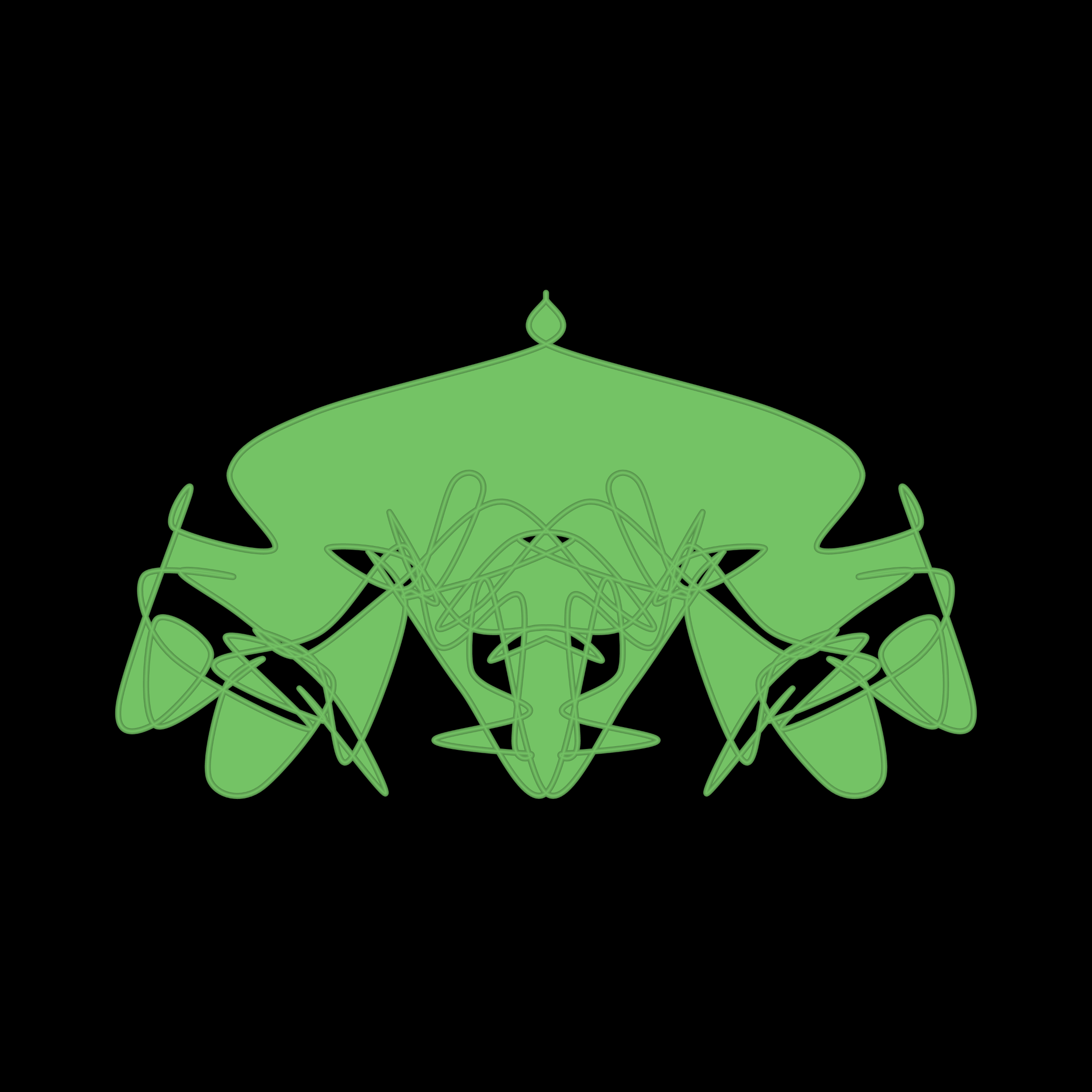 Art Blocks - Art Blocks v2 - Cryptoblots #325 - NFT # 3000325