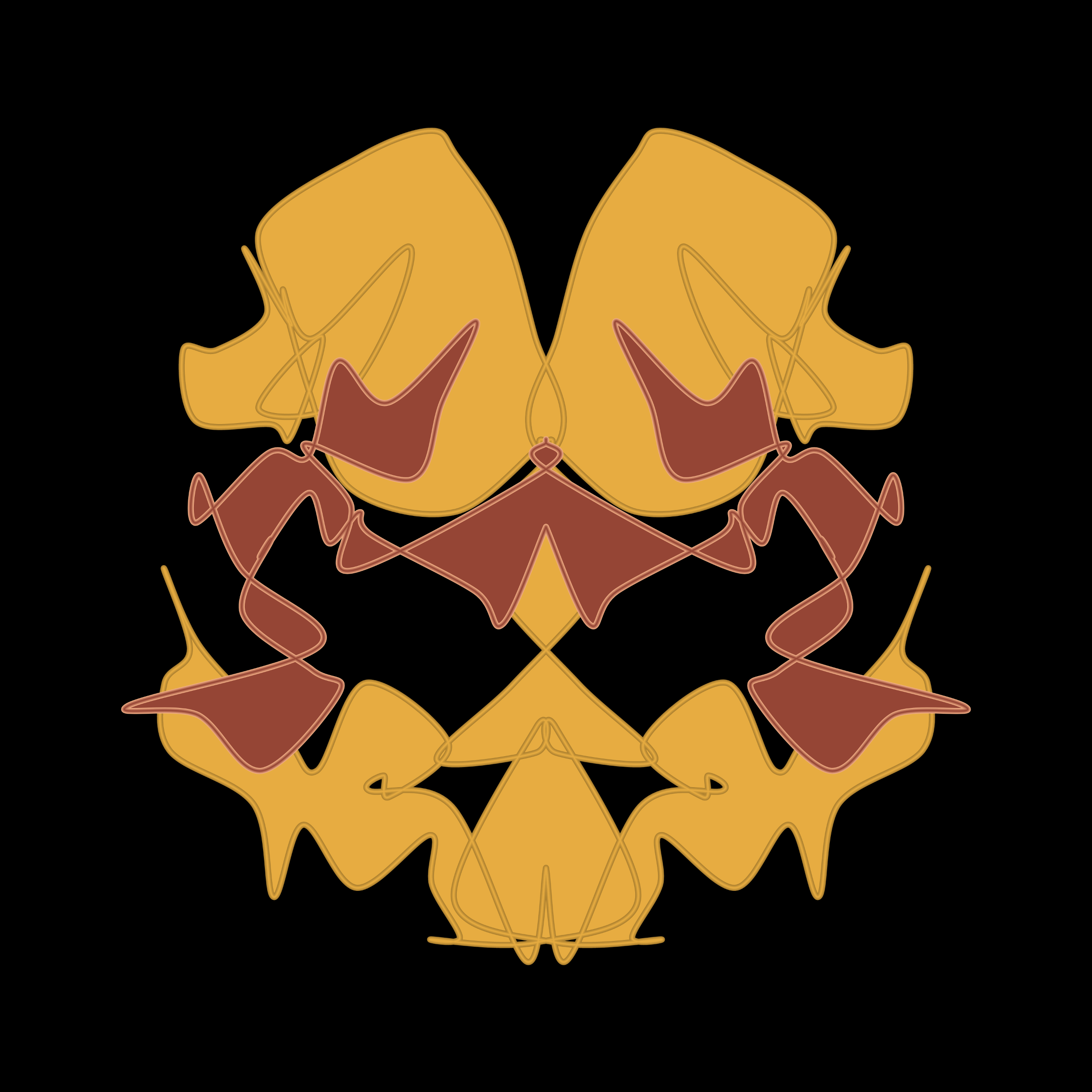 Art Blocks - Art Blocks v2 - Cryptoblots #334 - NFT # 3000334