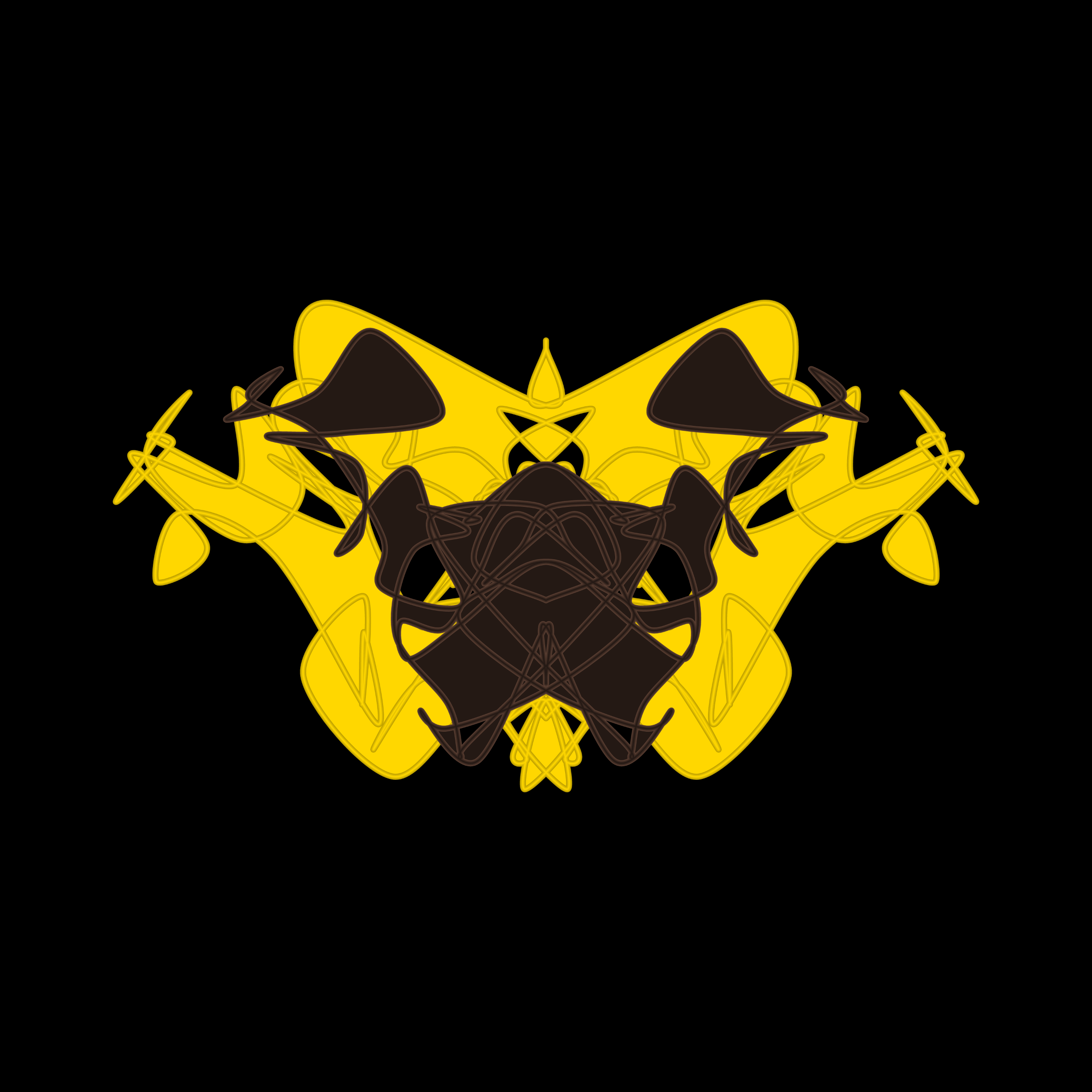 Art Blocks - Art Blocks v2 - Cryptoblots #345 - NFT # 3000345