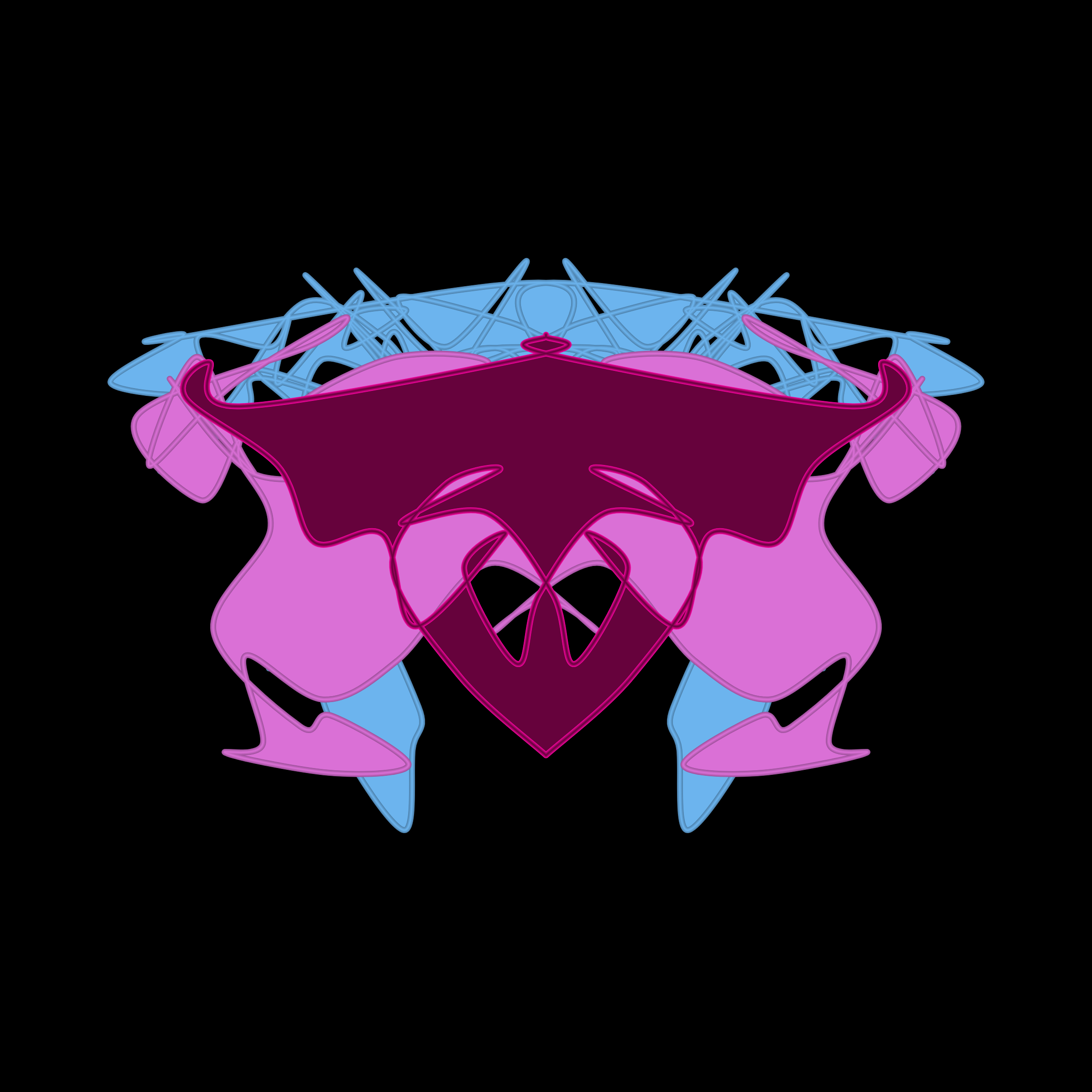 Art Blocks - Art Blocks v2 - Cryptoblots #348 - NFT # 3000348