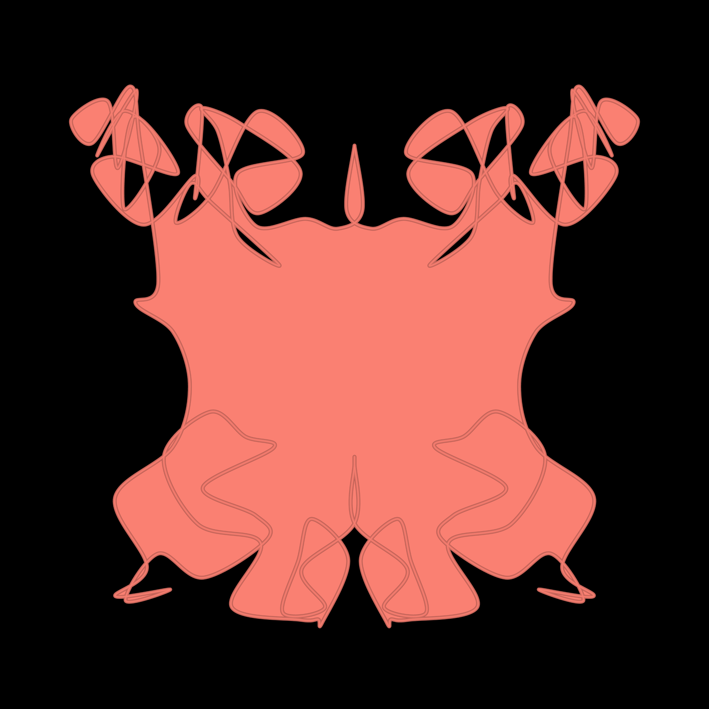 Art Blocks - Art Blocks v2 - Cryptoblots #351 - NFT # 3000351