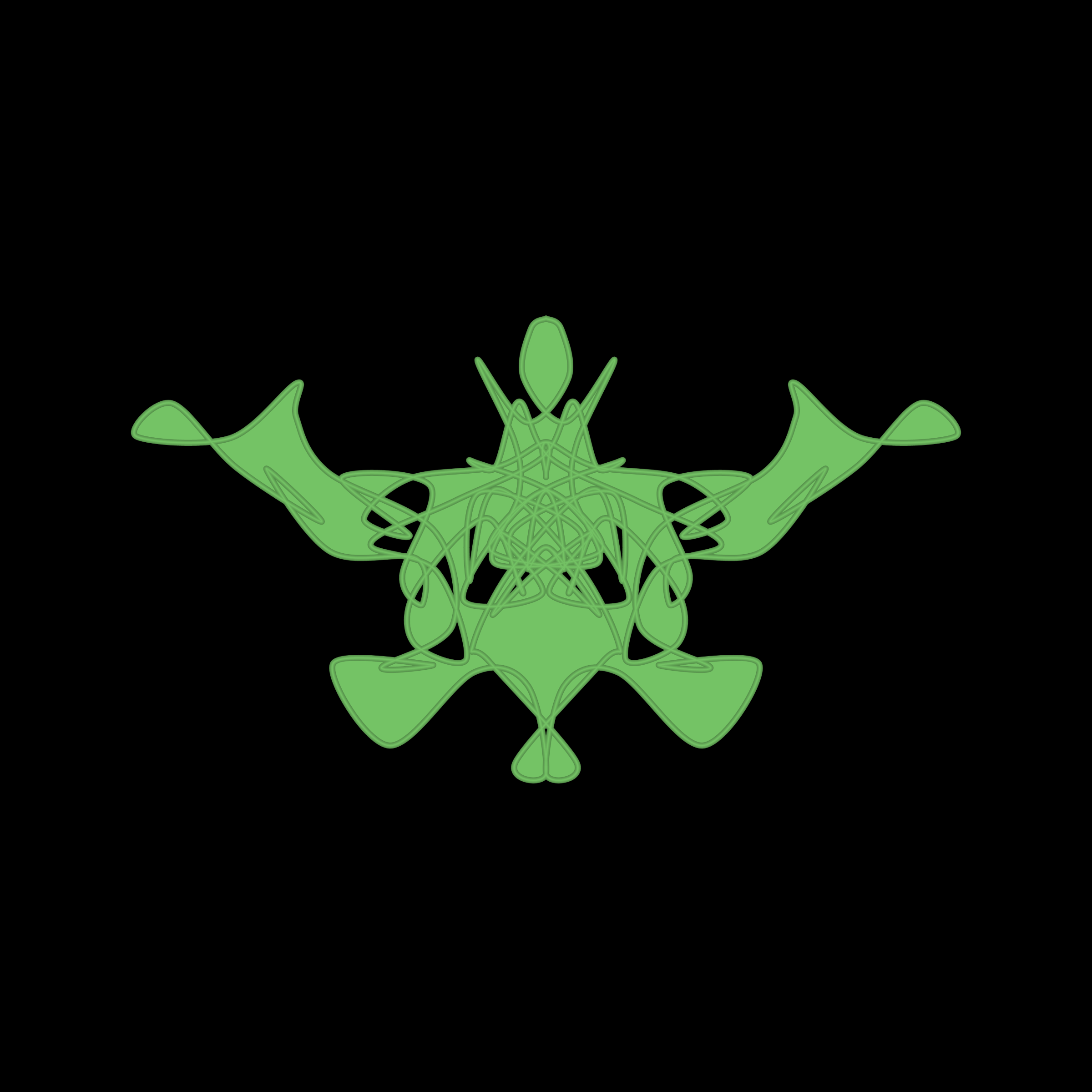 Art Blocks - Art Blocks v2 - Cryptoblots #554 - NFT # 3000554