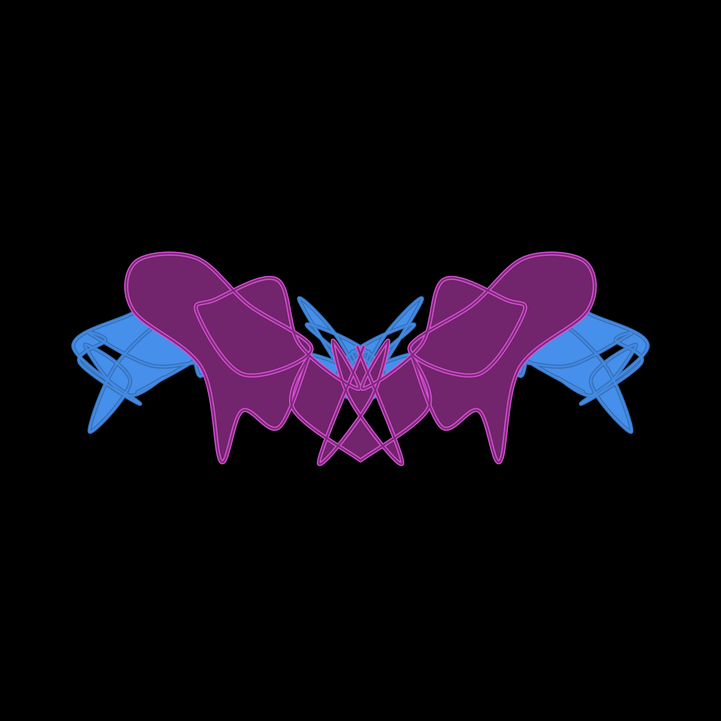 Art Blocks - Art Blocks v2 - Cryptoblots #614 - NFT # 3000614