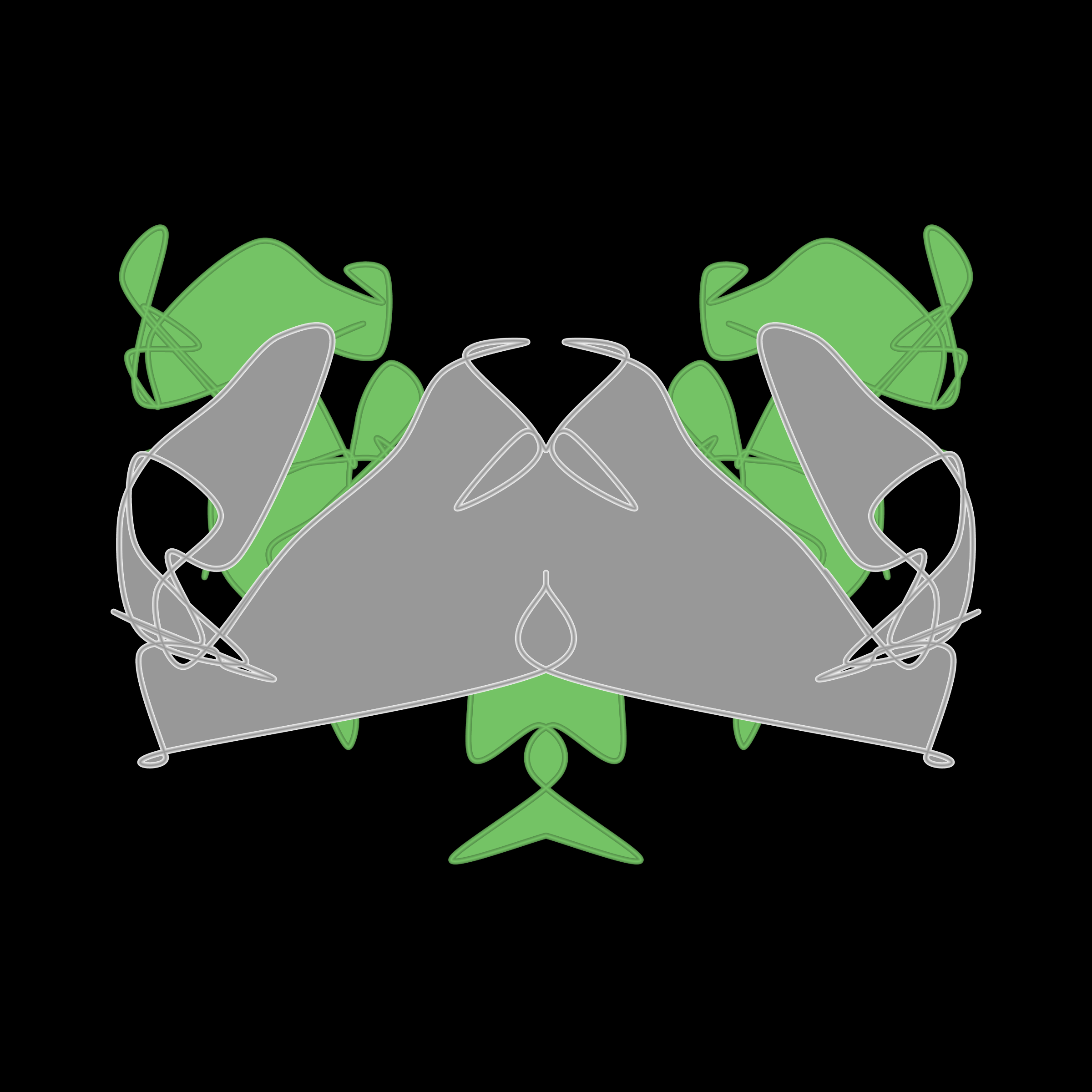 Art Blocks - Art Blocks v2 - Cryptoblots #615 - NFT # 3000615