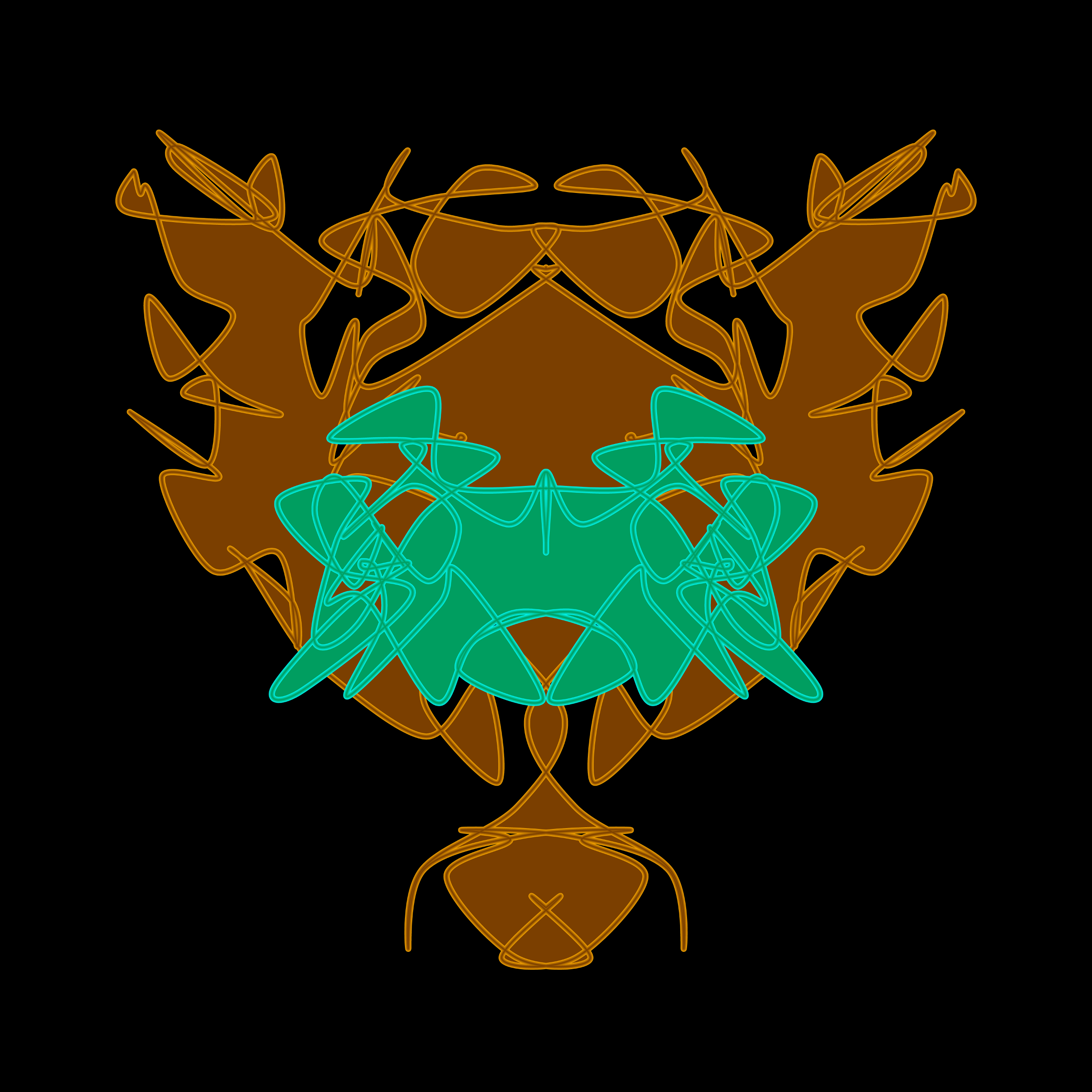 Art Blocks - Art Blocks v2 - Cryptoblots #617 - NFT # 3000617