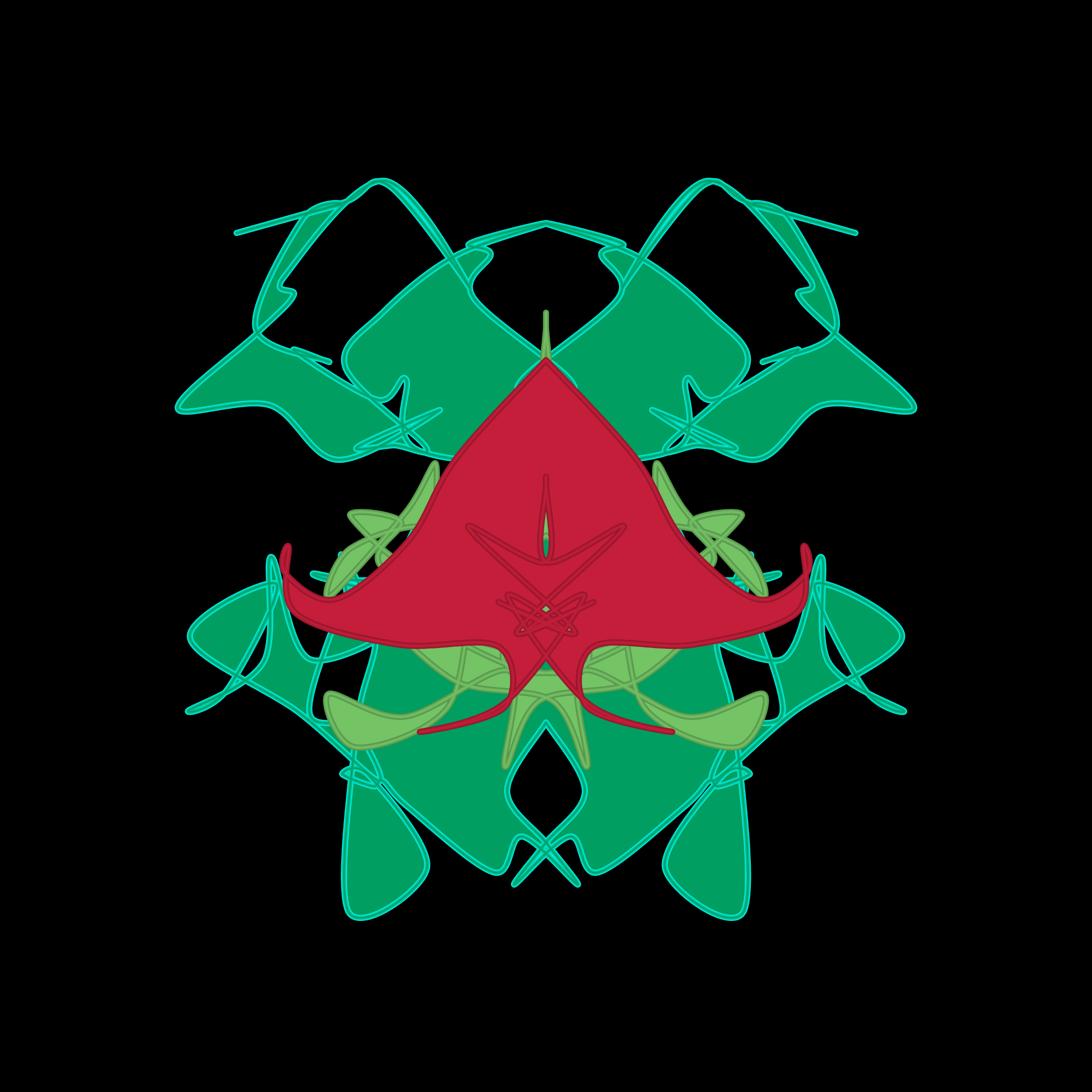 Art Blocks - Art Blocks v2 - Cryptoblots #619 - NFT # 3000619