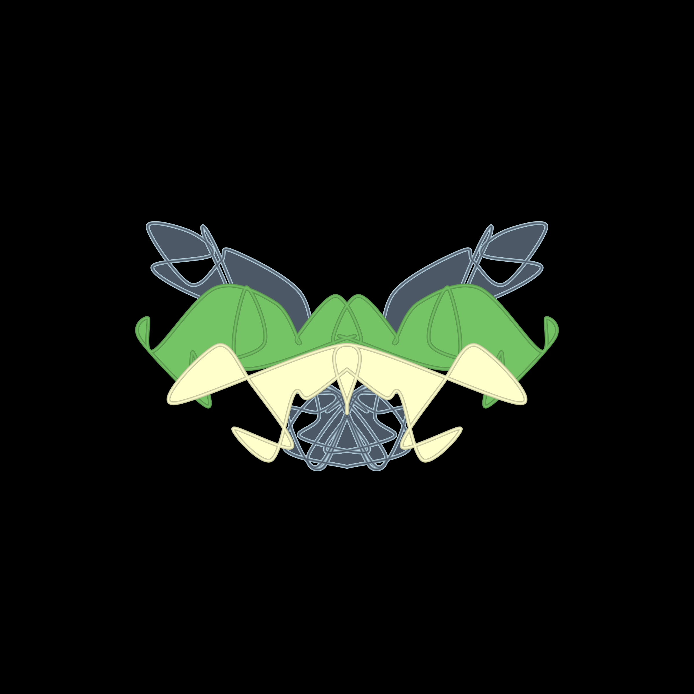 Art Blocks - Art Blocks v2 - Cryptoblots #642 - NFT # 3000642