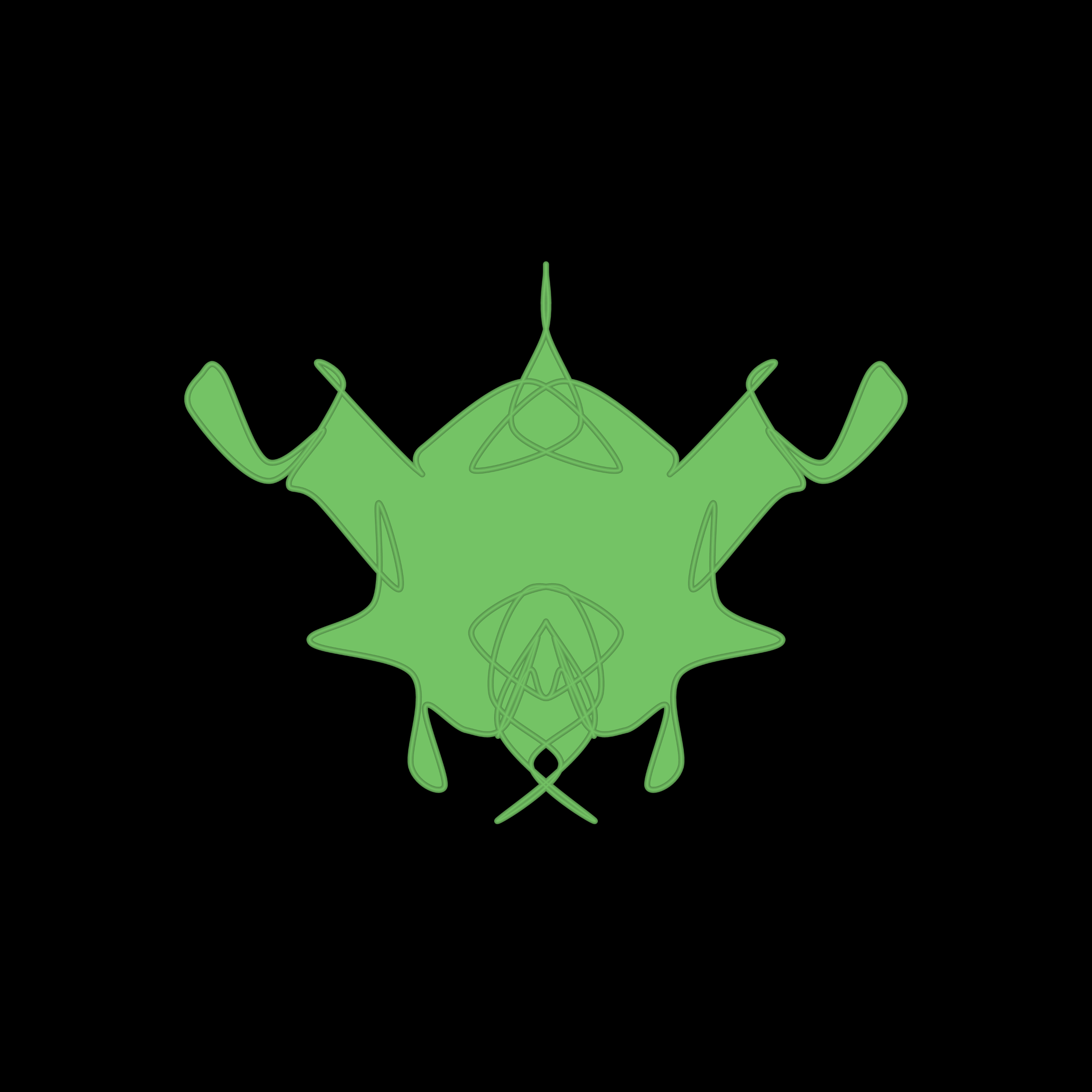 Art Blocks - Art Blocks v2 - Cryptoblots #674 - NFT # 3000674