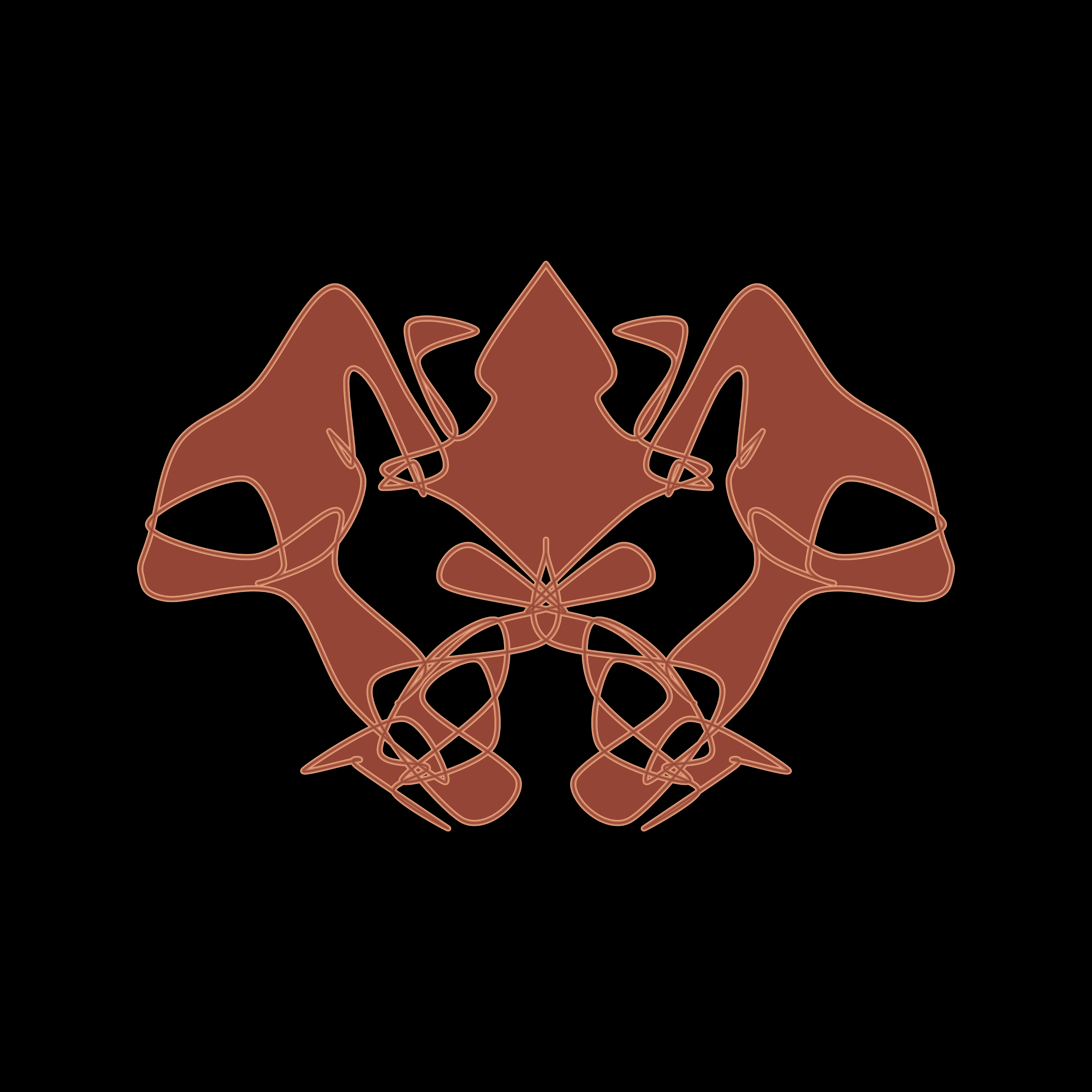 Art Blocks - Art Blocks v2 - Cryptoblots #696 - NFT # 3000696