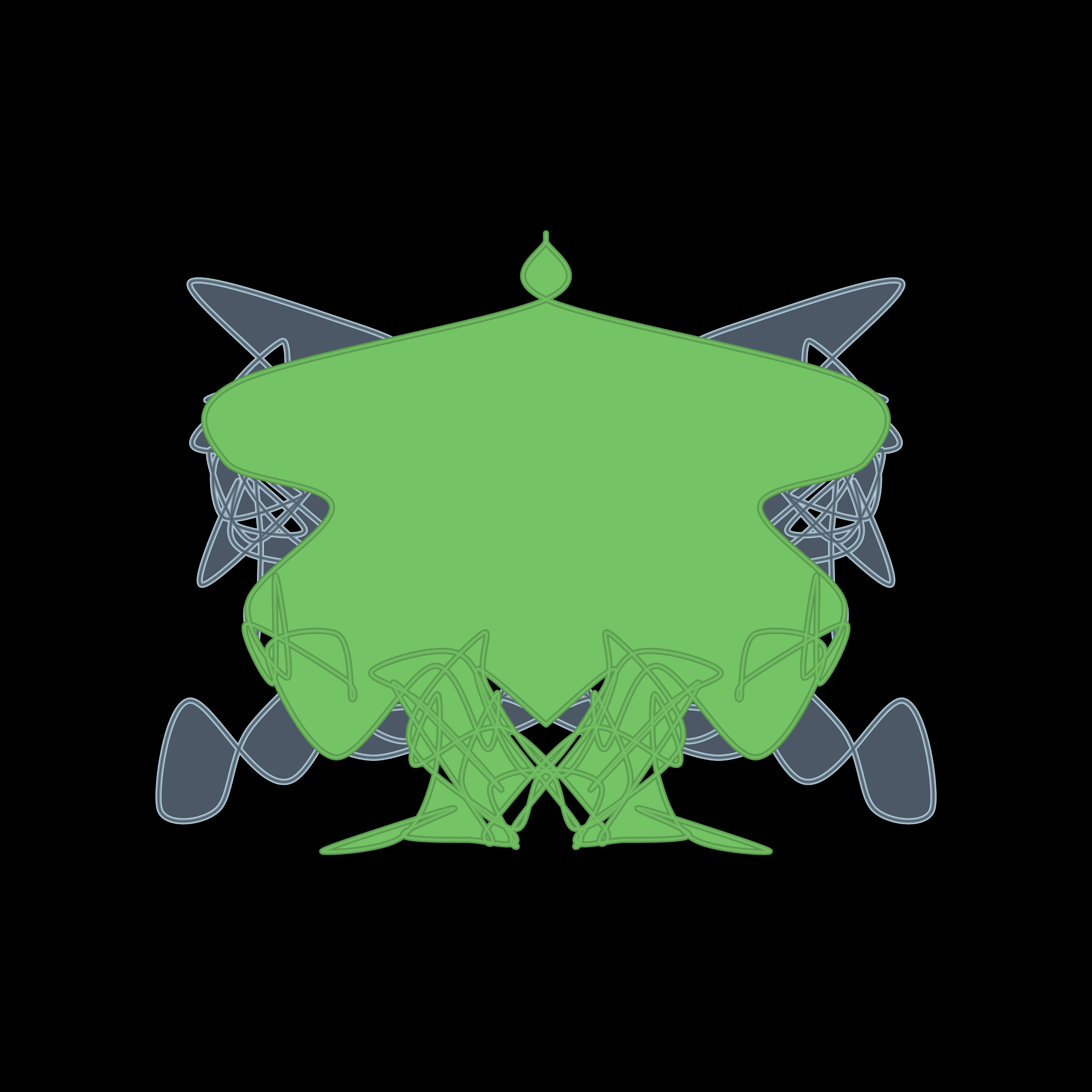 Art Blocks - Art Blocks v2 - Cryptoblots #702 - NFT # 3000702