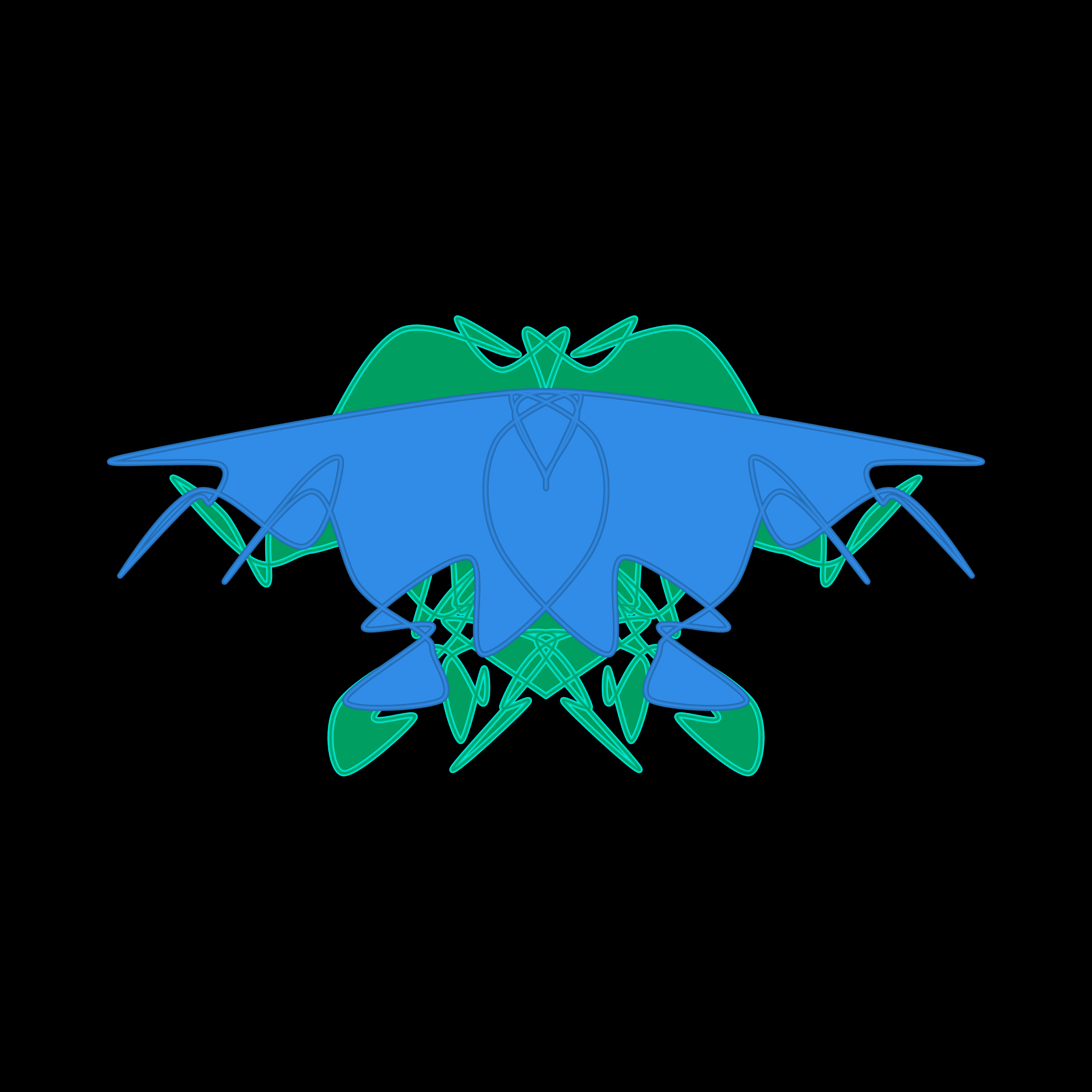 Art Blocks - Art Blocks v2 - Cryptoblots #709 - NFT # 3000709