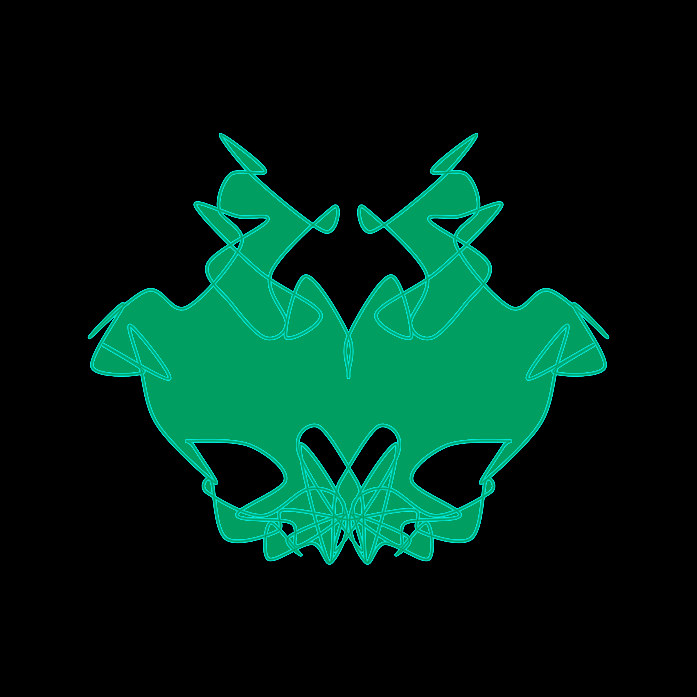 Art Blocks - Art Blocks v2 - Cryptoblots #725 - NFT # 3000725