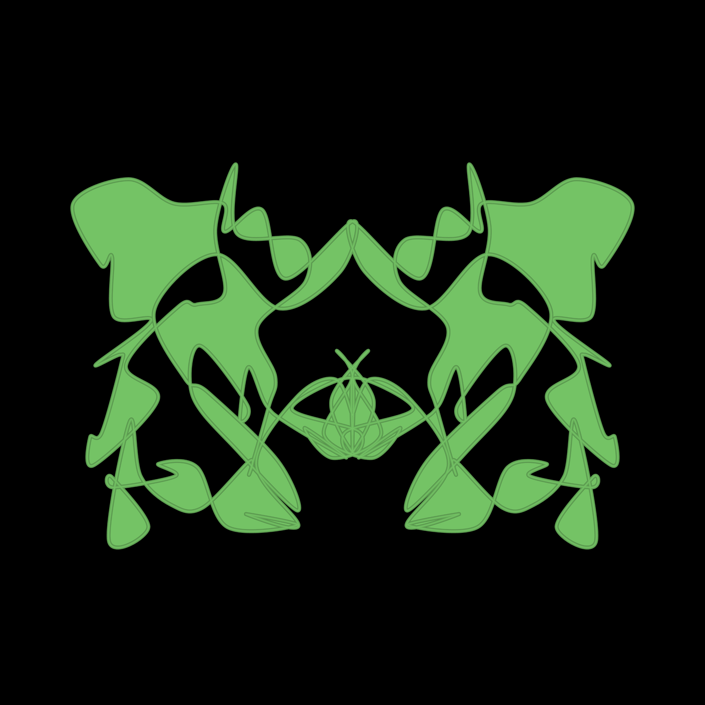 Art Blocks - Art Blocks v2 - Cryptoblots #733 - NFT # 3000733