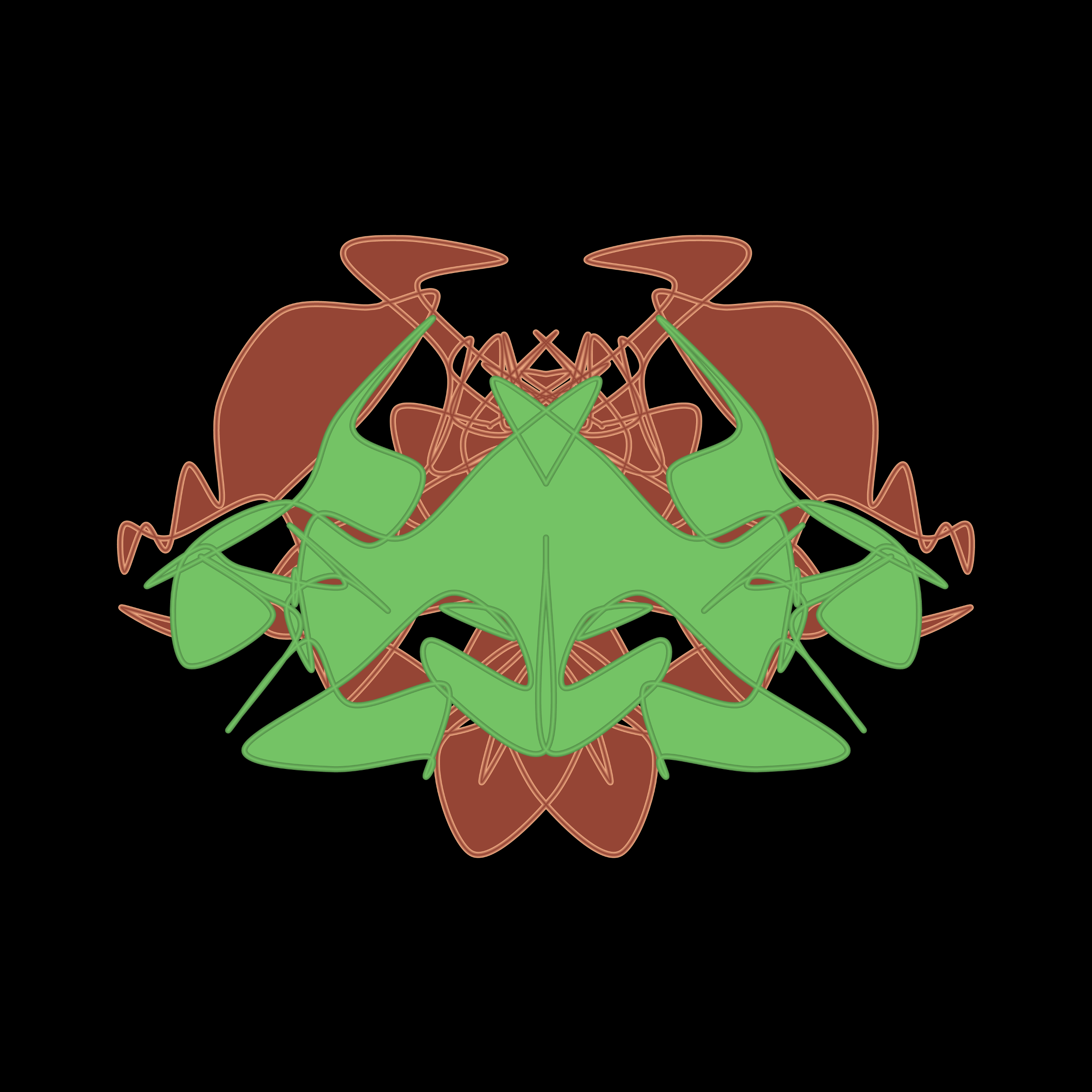 Art Blocks - Art Blocks v2 - Cryptoblots #734 - NFT # 3000734