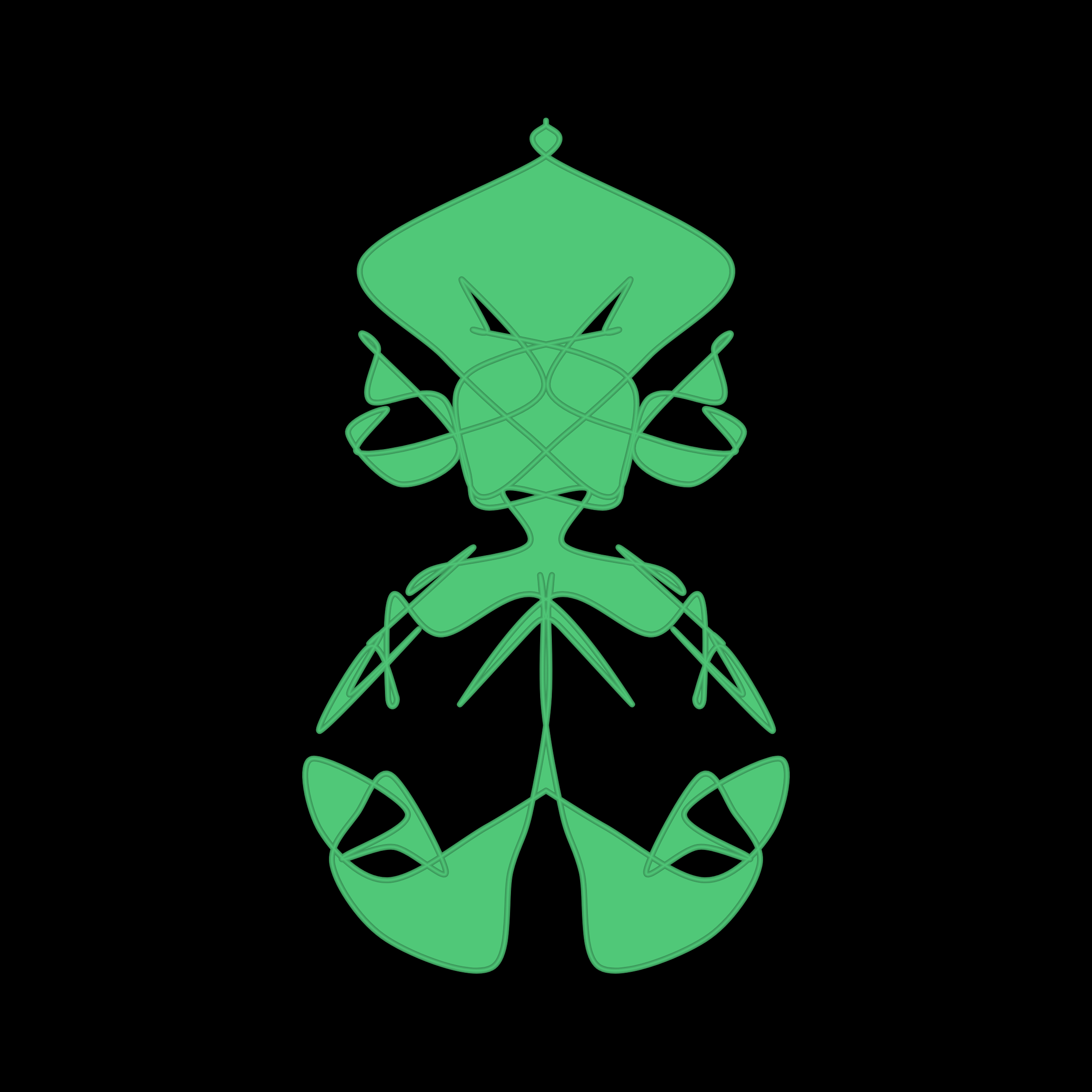 Art Blocks - Art Blocks v2 - Cryptoblots #742 - NFT # 3000742