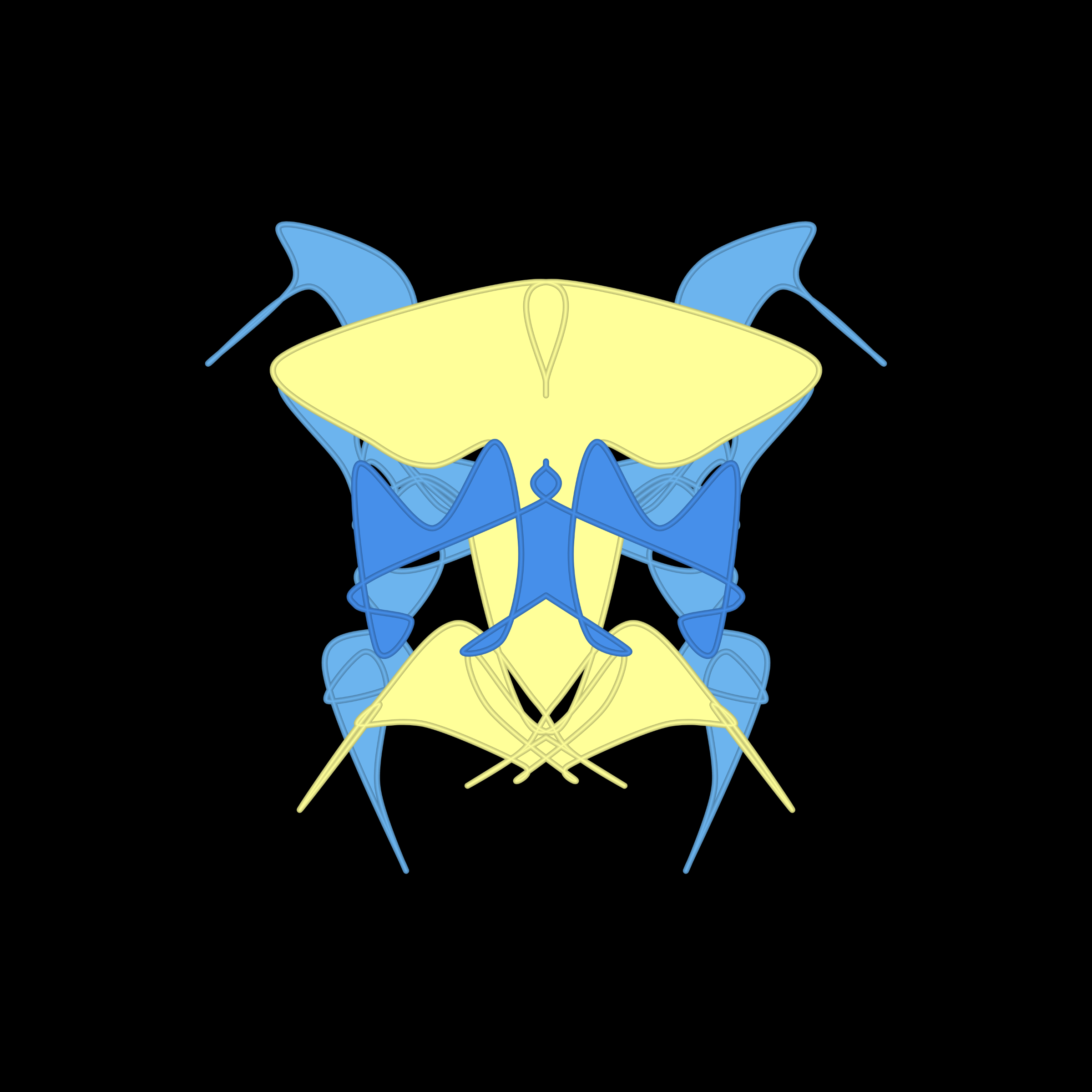 Art Blocks - Art Blocks v2 - Cryptoblots #758 - NFT # 3000758