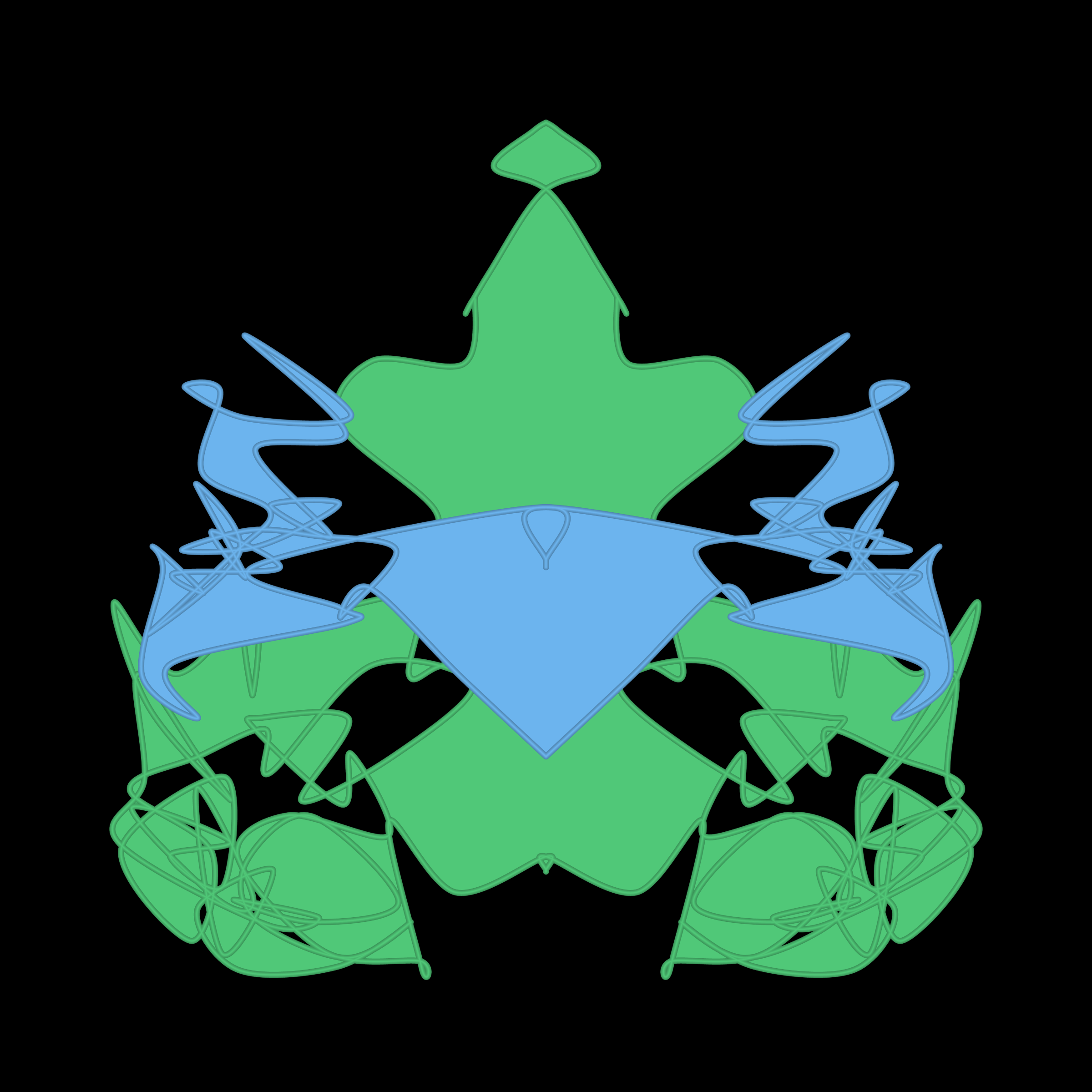 Art Blocks - Art Blocks v2 - Cryptoblots #796 - NFT # 3000796