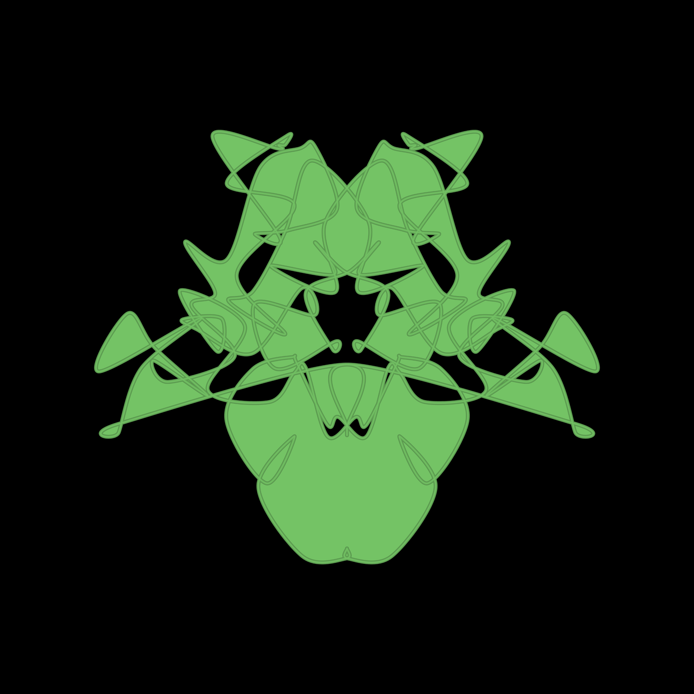 Art Blocks - Art Blocks v2 - Cryptoblots #822 - NFT # 3000822