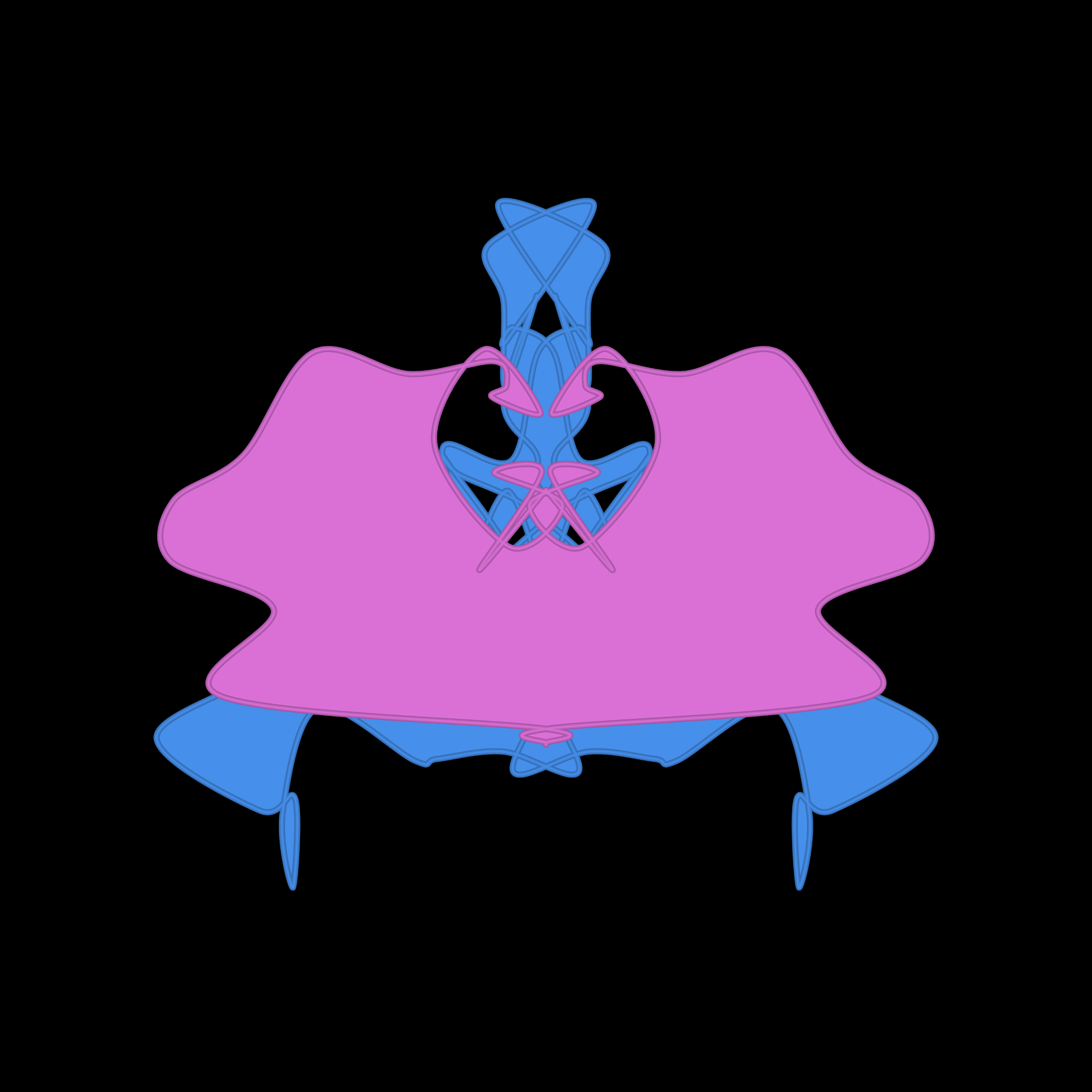 Art Blocks - Art Blocks v2 - Cryptoblots #837 - NFT # 3000837