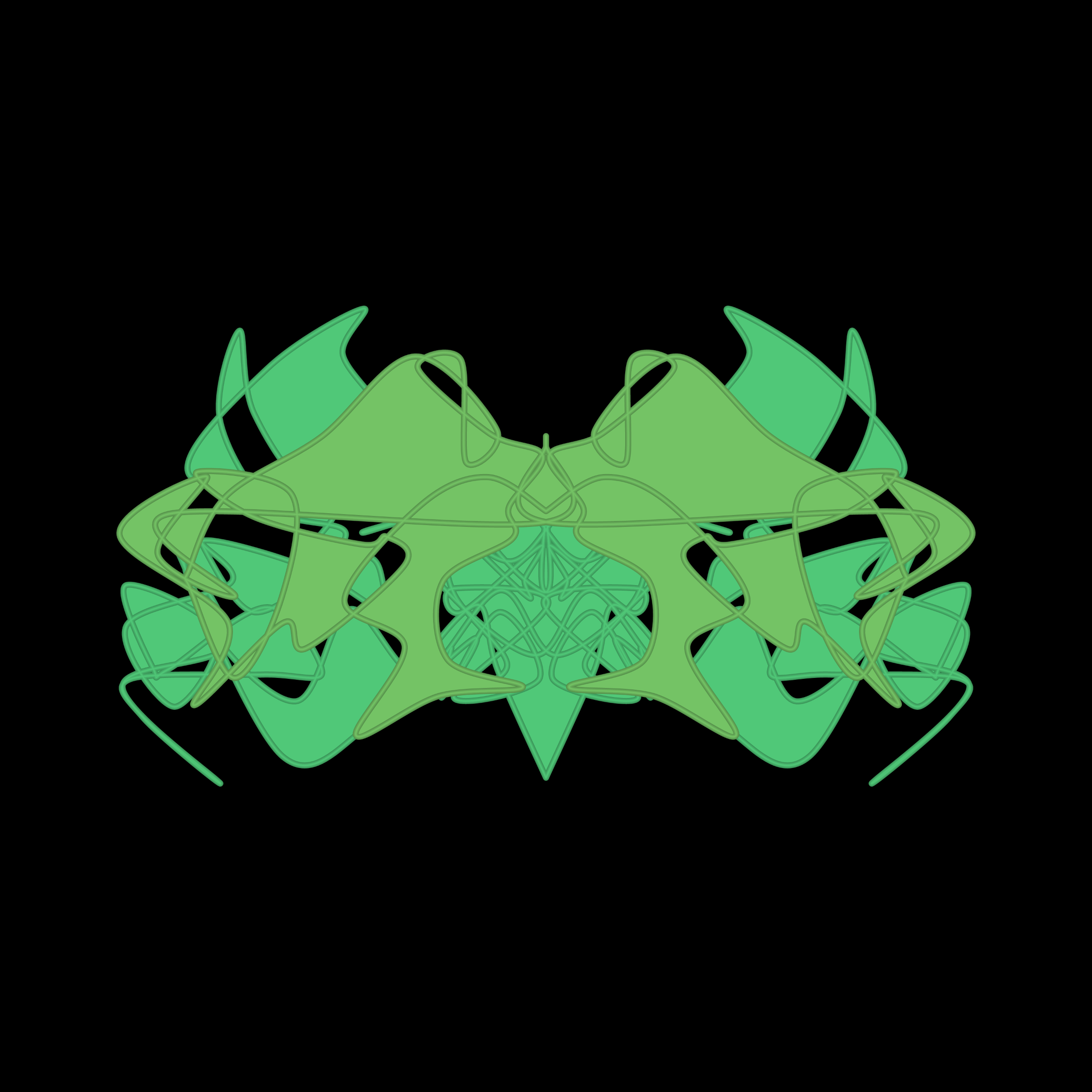 Art Blocks - Art Blocks v2 - Cryptoblots #954 - NFT # 3000954