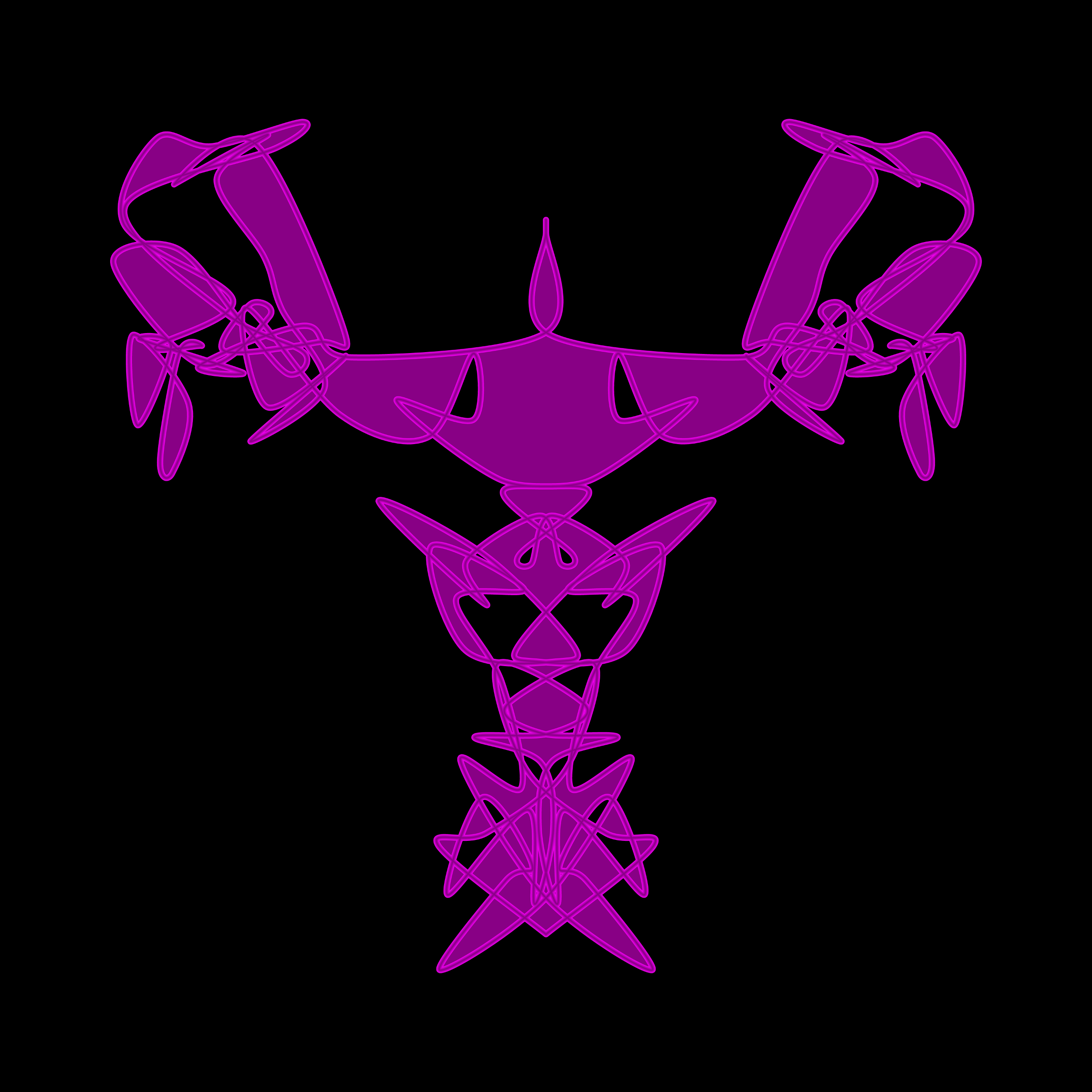 Art Blocks - Art Blocks v2 - Cryptoblots #958 - NFT # 3000958