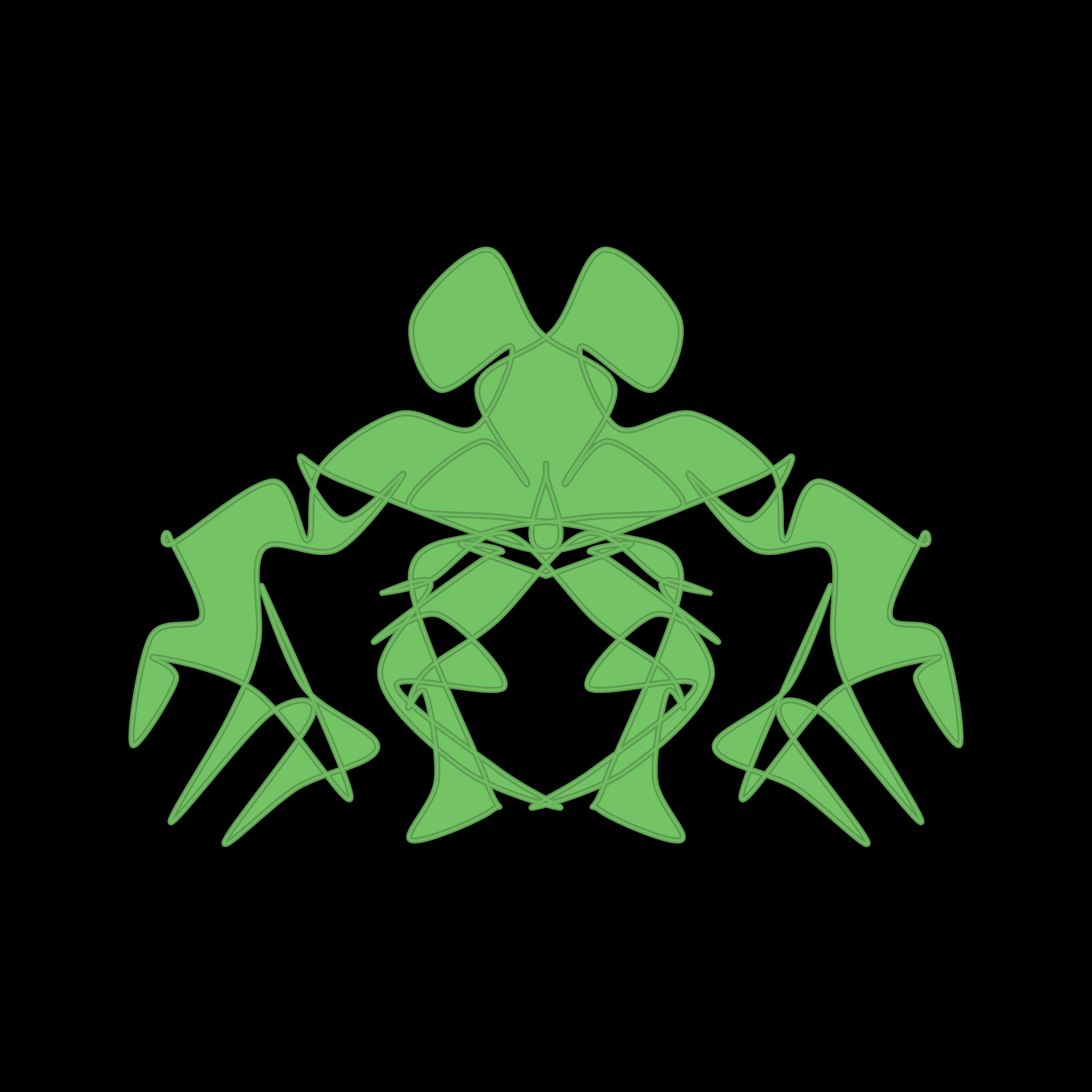 Art Blocks - Art Blocks v2 - Cryptoblots #964 - NFT # 3000964